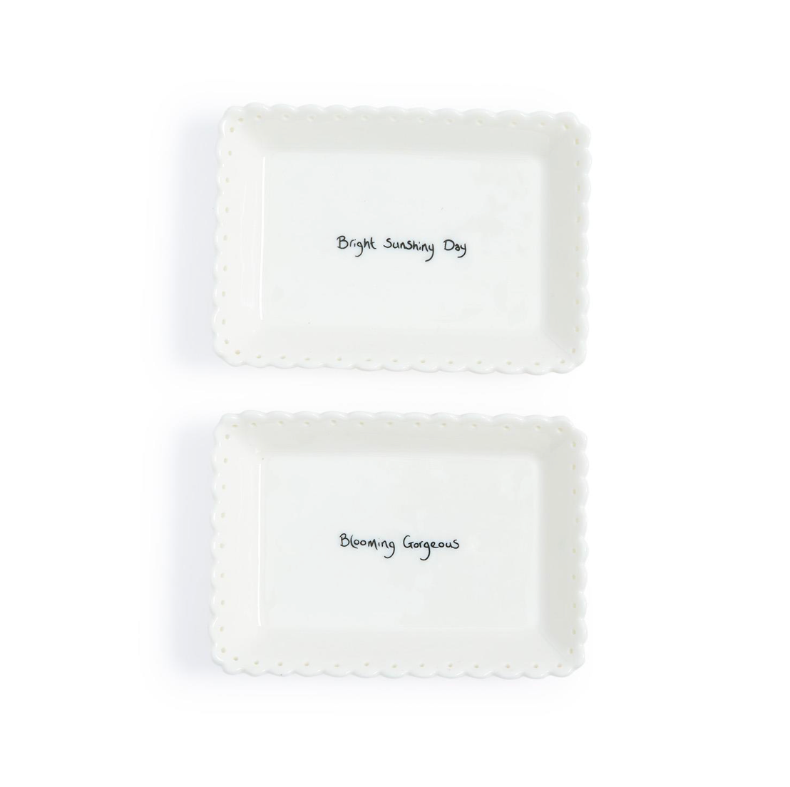 Scallop Rectangular Trinket Dish