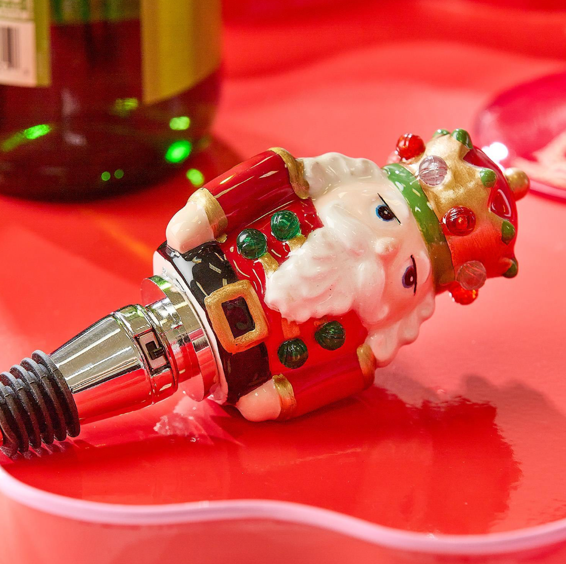 NUTCRACKER LIGHT UP BOTTLE STOPPER