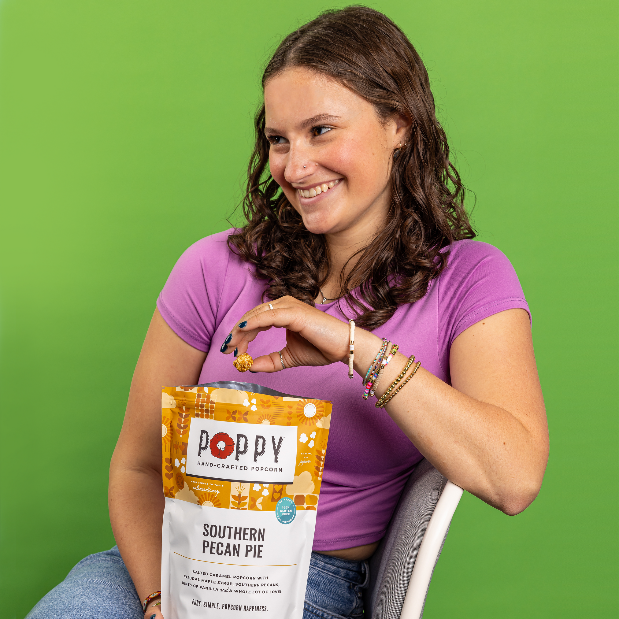 Southern Pecan Pie Popcorn - Market Bag
