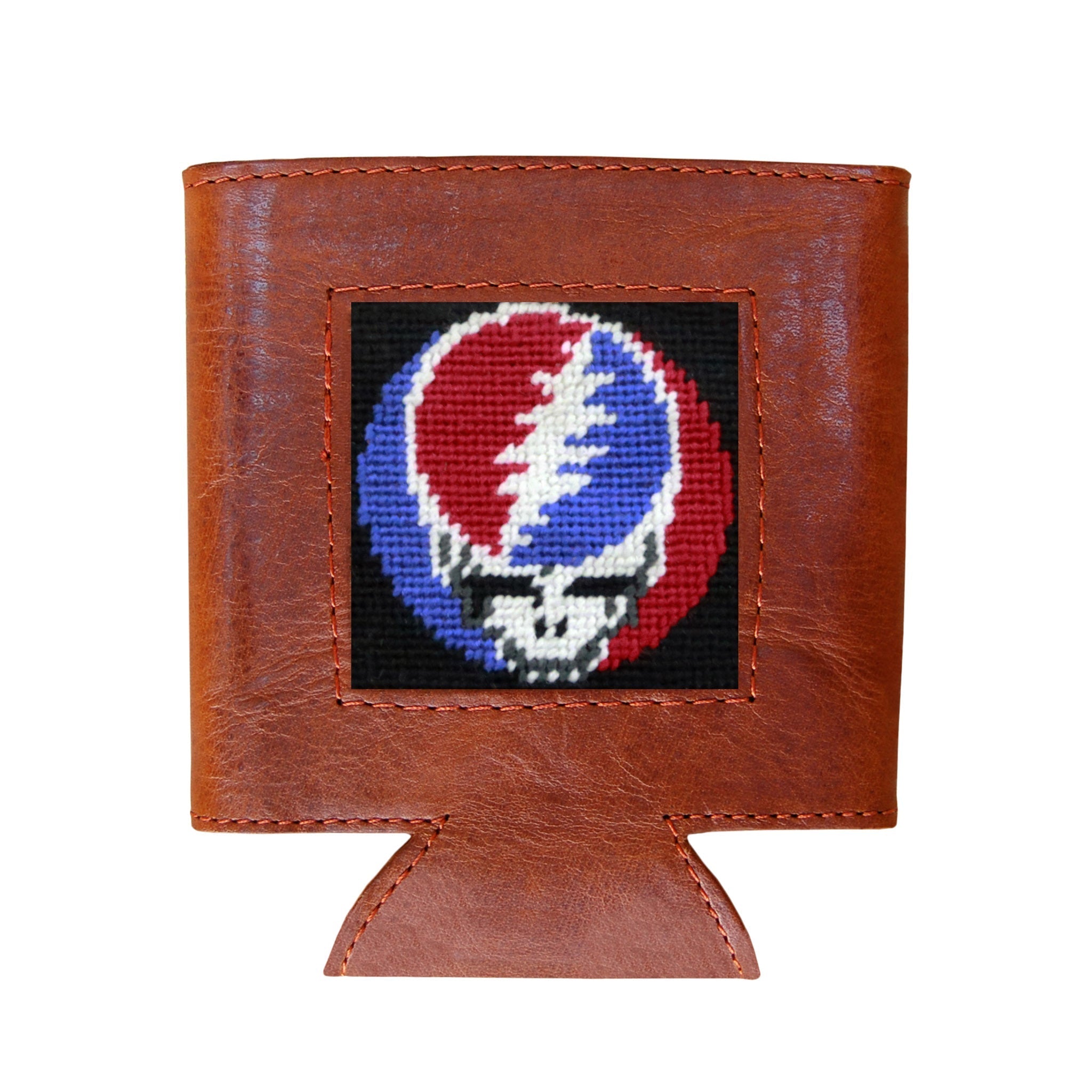 Steal Your Face (Black) - Needlepoint Can Cooler