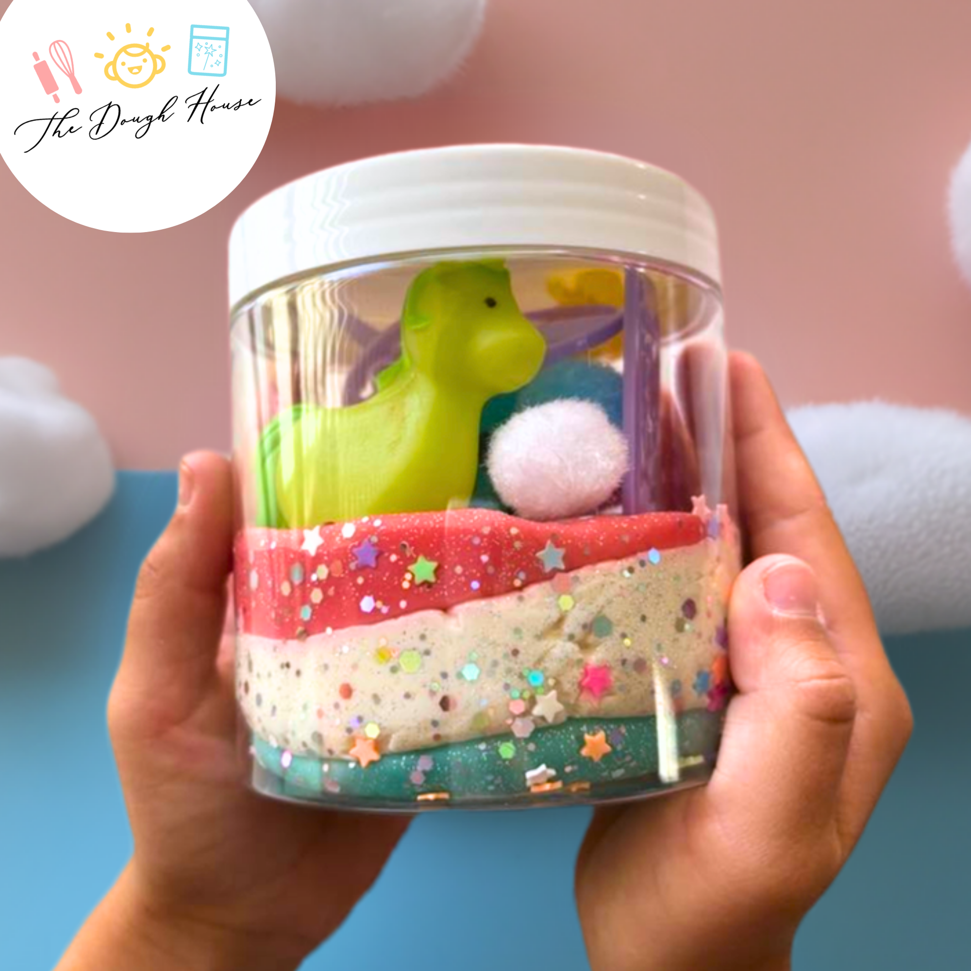 Large Magical Jars: Unicorn, Dough