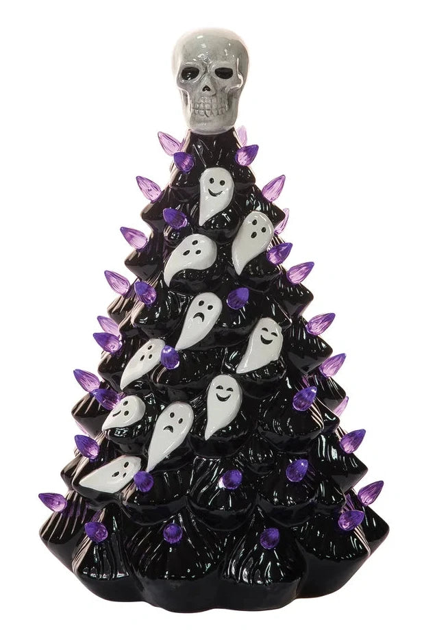 HALLOWEEN LIGHT UP TREE-BLACK