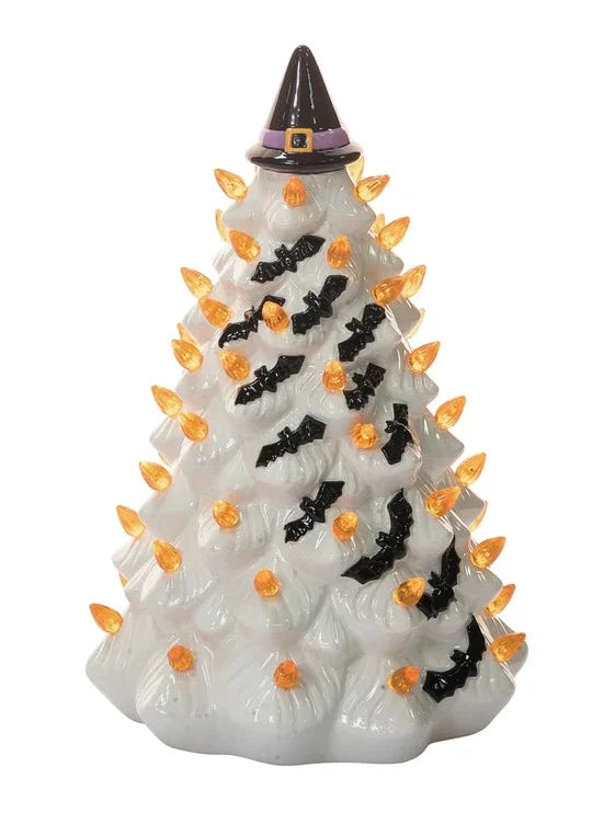 HALLOWEEN LIGHT UP TREE-WHITE