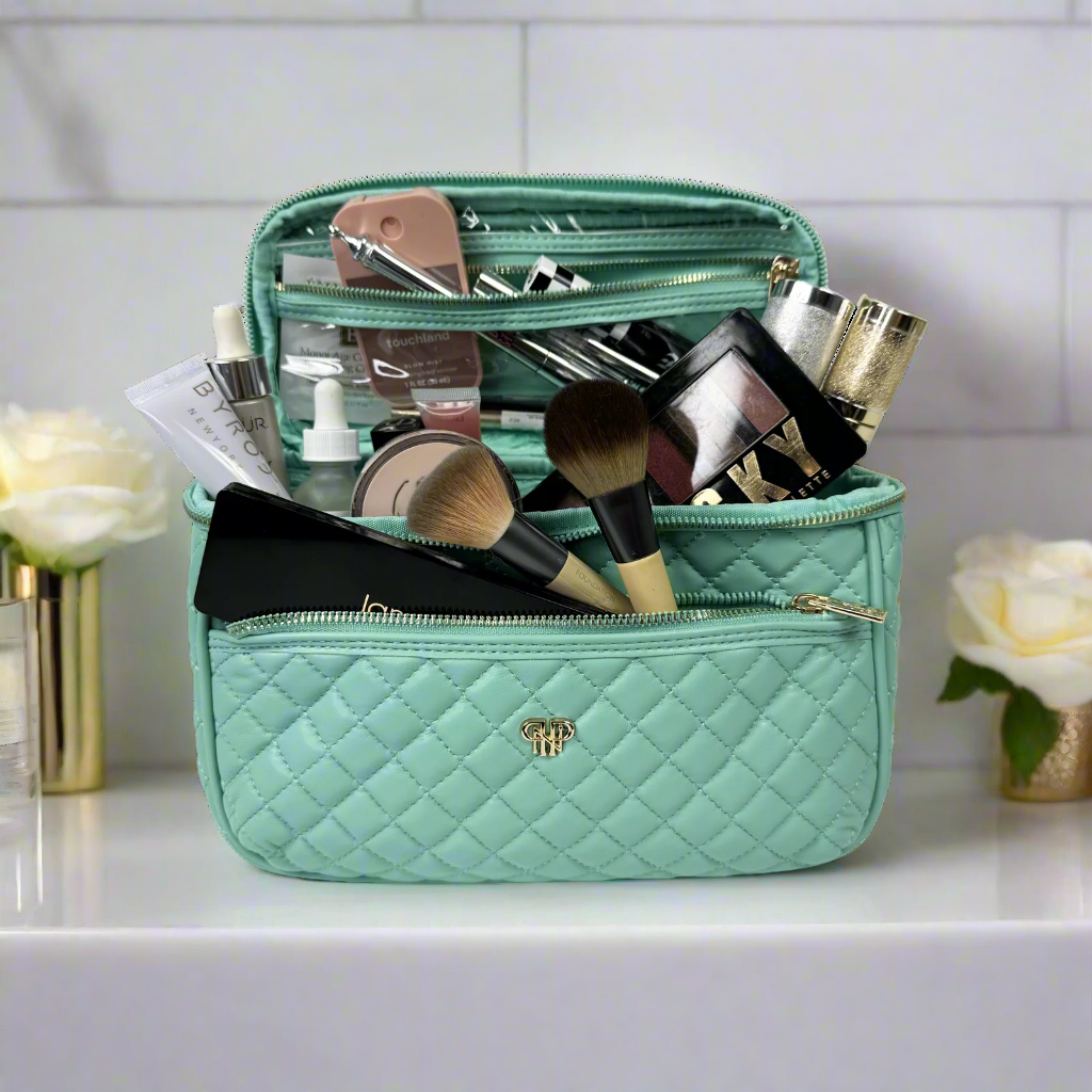 CLASSIC TRAIN CASE-TURQUOISE QUARTZ