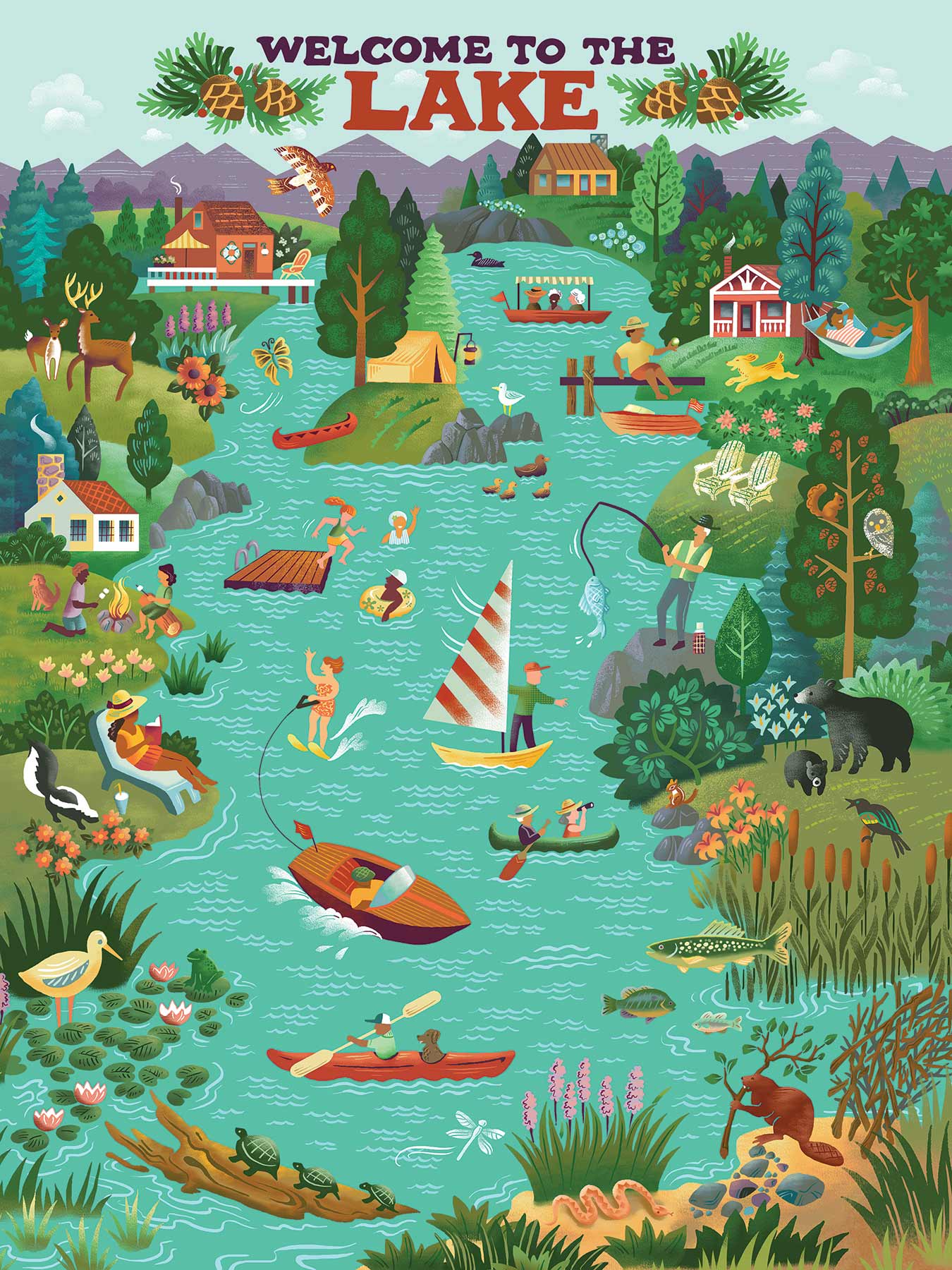 Lake Living 500 pc Puzzle
