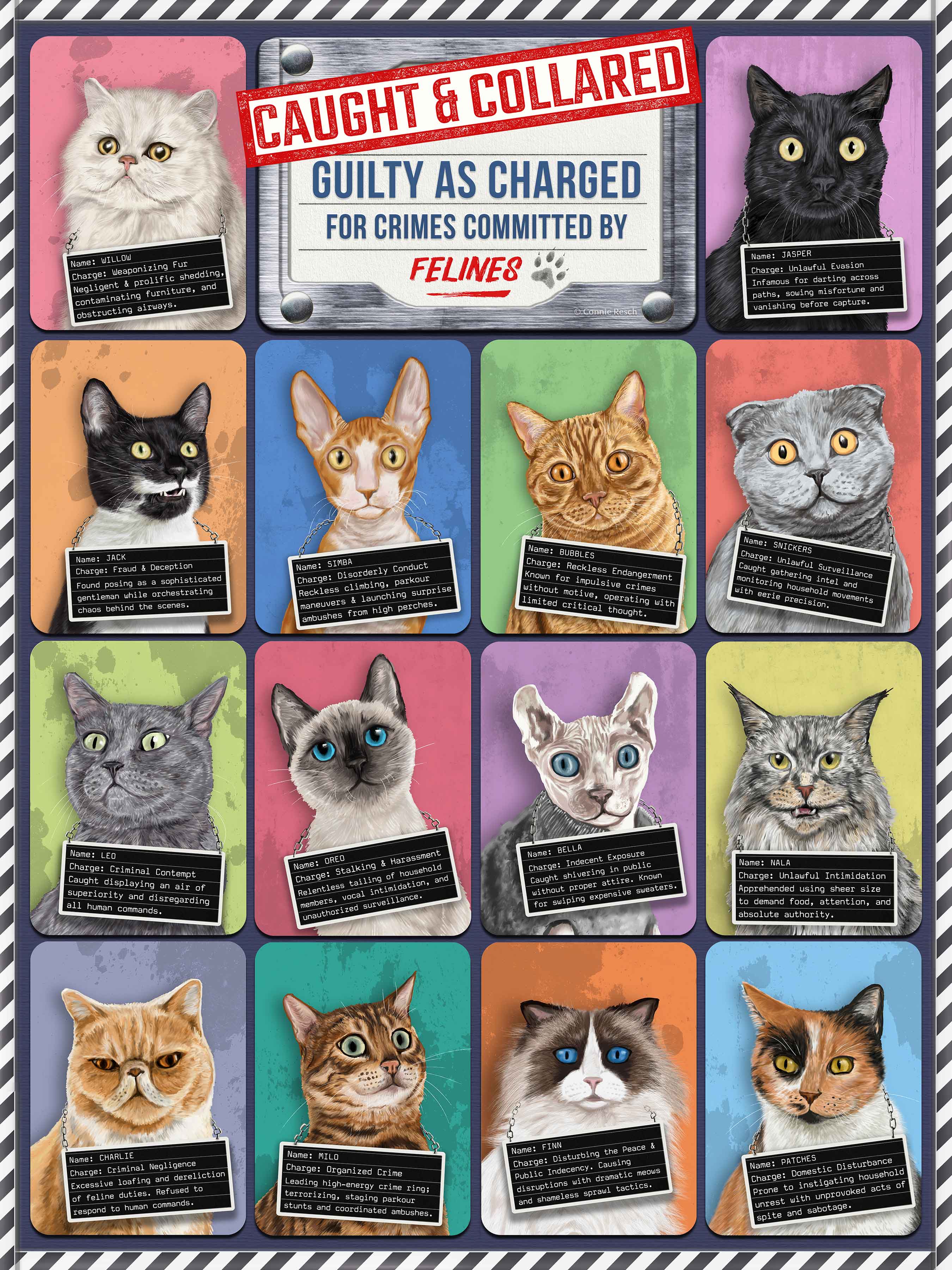 Cats Caught and Collared 500 pc Puzzle