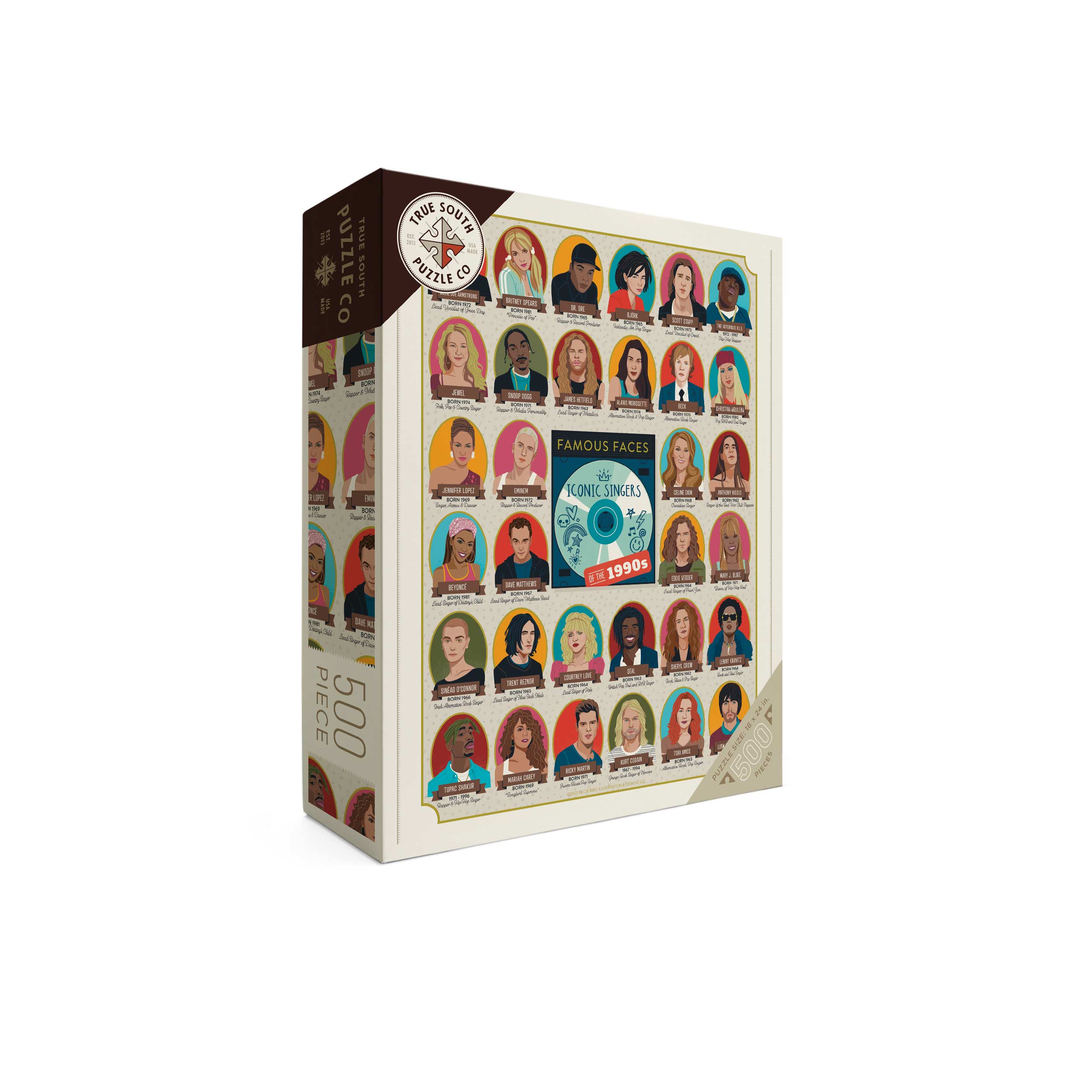 Iconic Singers of the 1990's 500 pc Puzzle