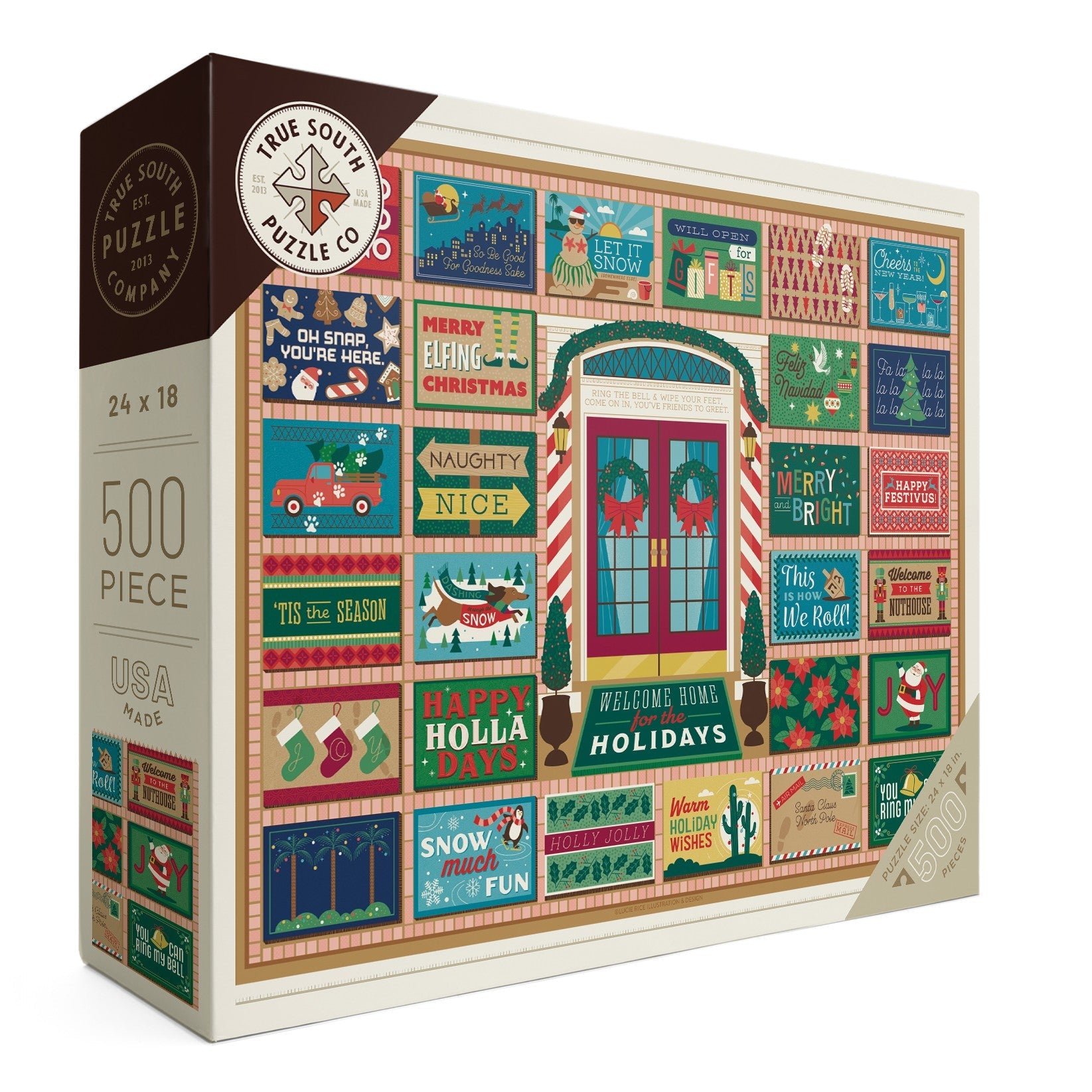 HOLIDAY DOOR MATS-500 PC PUZZLE