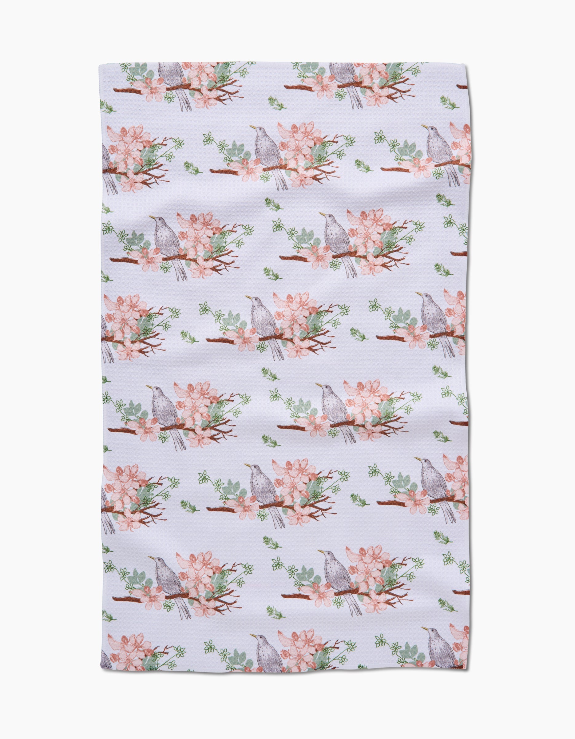 GEOMETRY TEA TOWEL-BLACKBIRD & BLOSSOM TEA