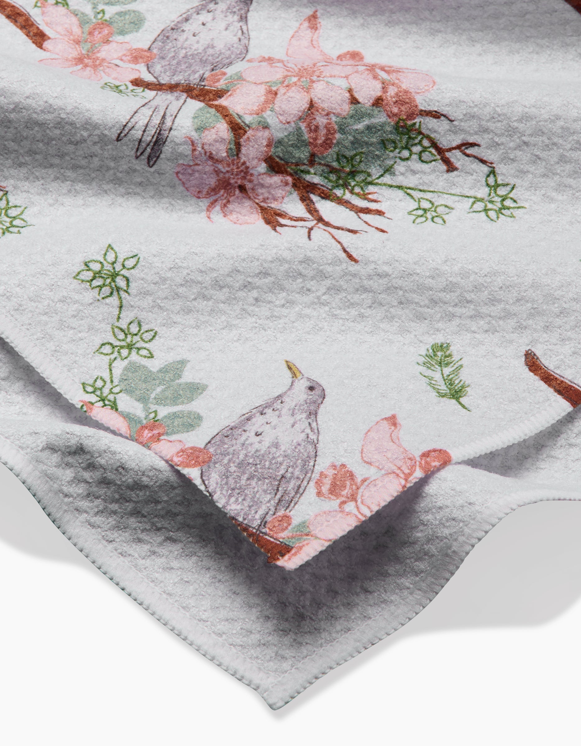 GEOMETRY TEA TOWEL-BLACKBIRD & BLOSSOM TEA