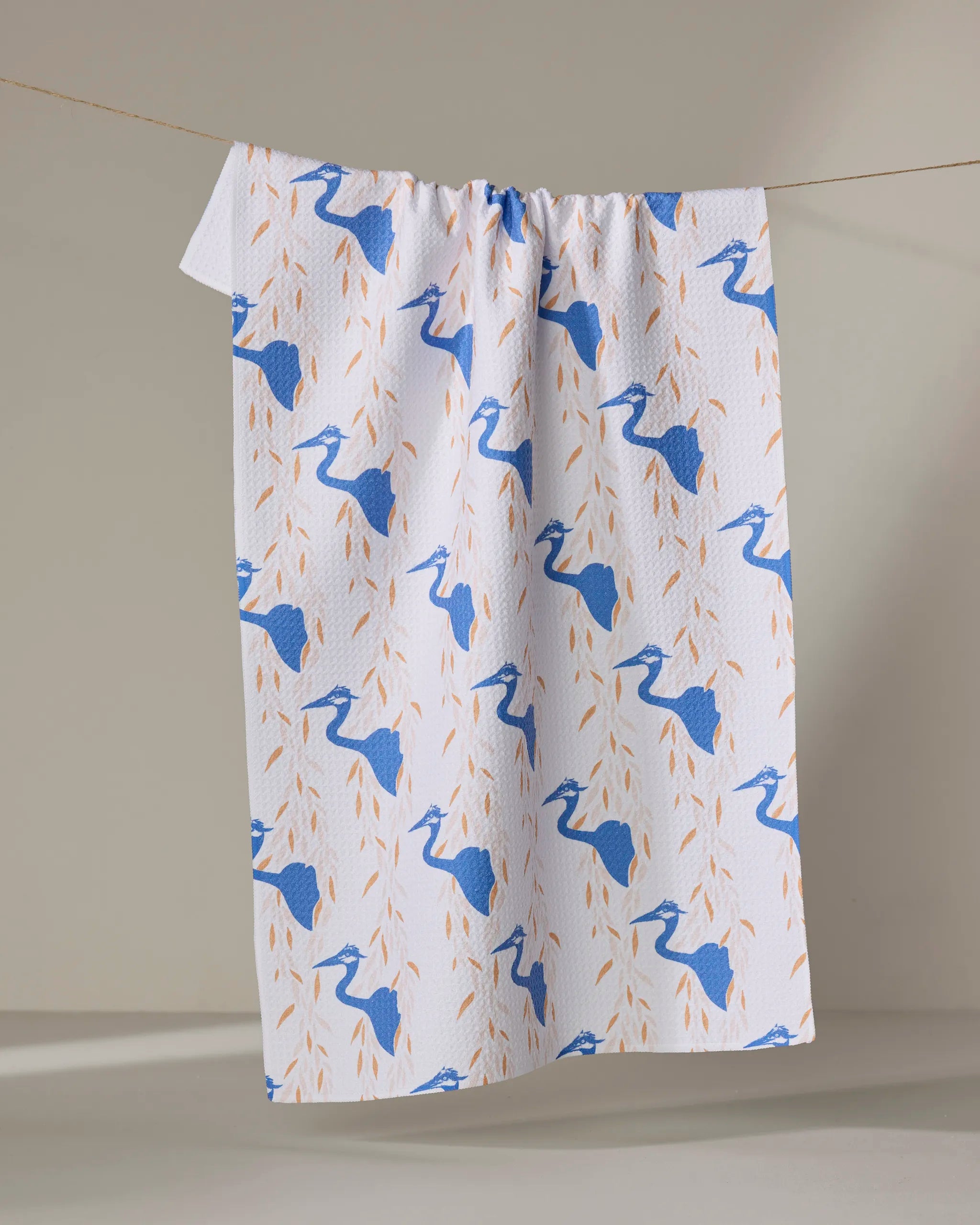 TEA TOWEL - BLUE HERON