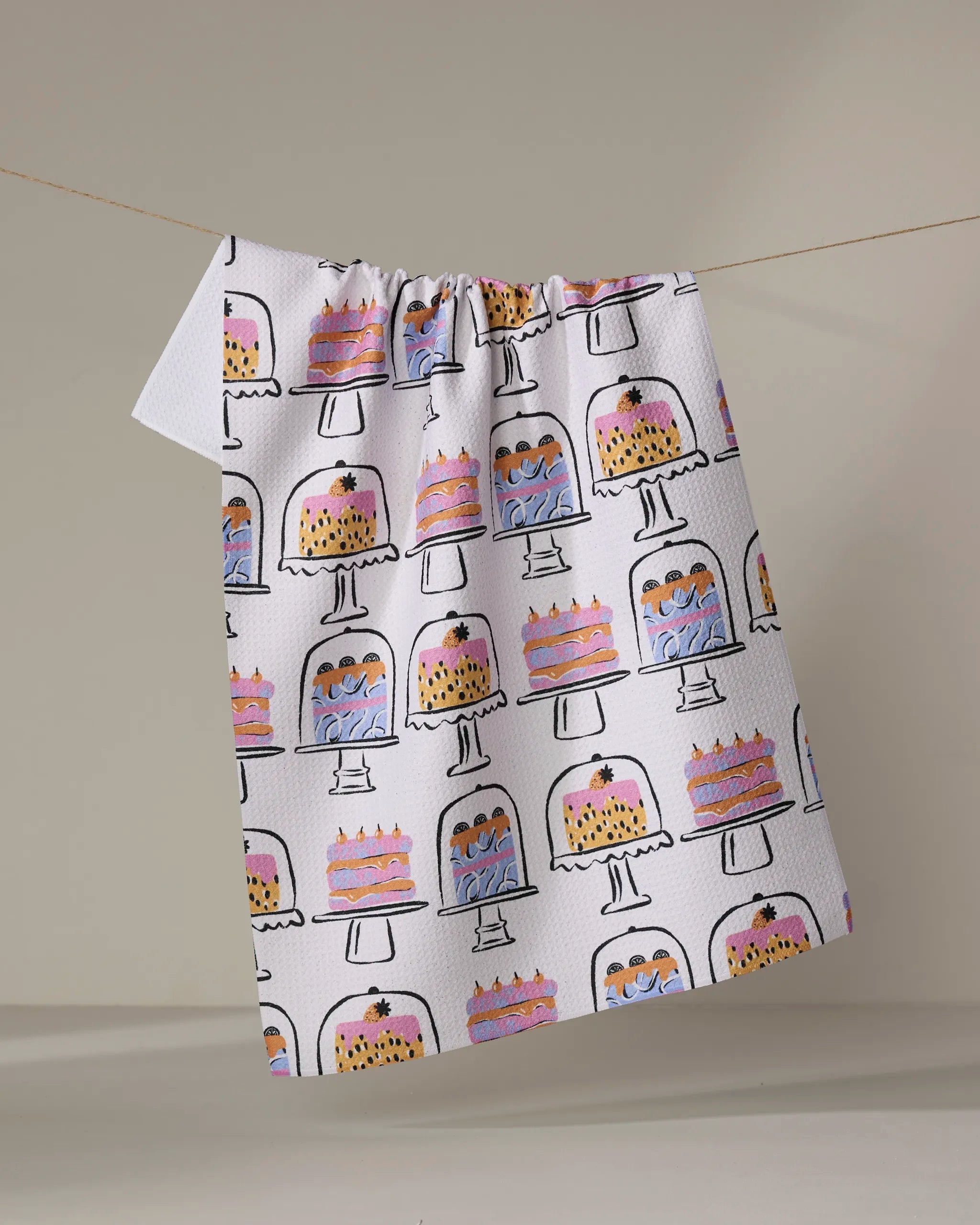 Tea Towel - Cakes in the Window
