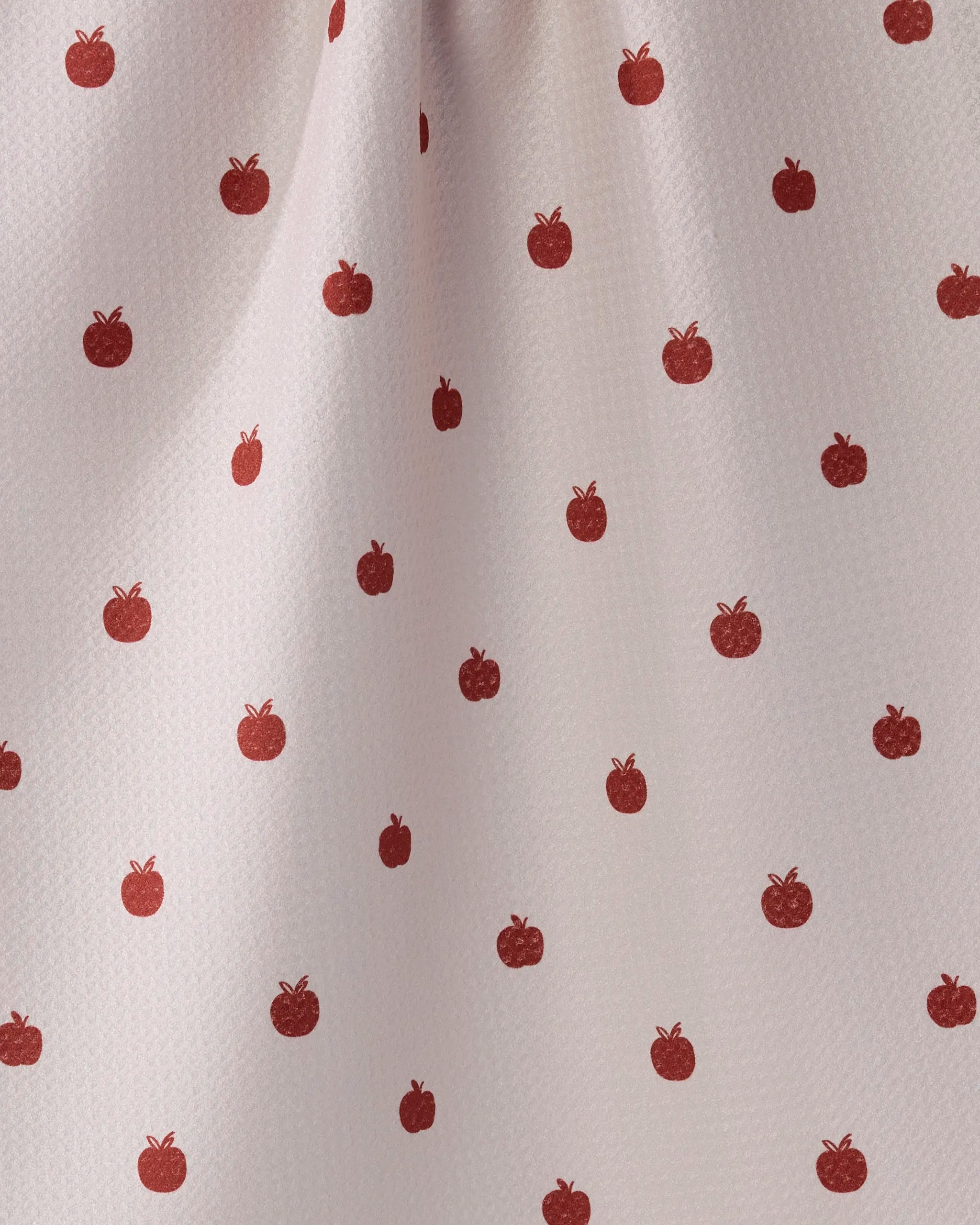 DOTTY APPLE TEA TOWEL-OFF WHITE