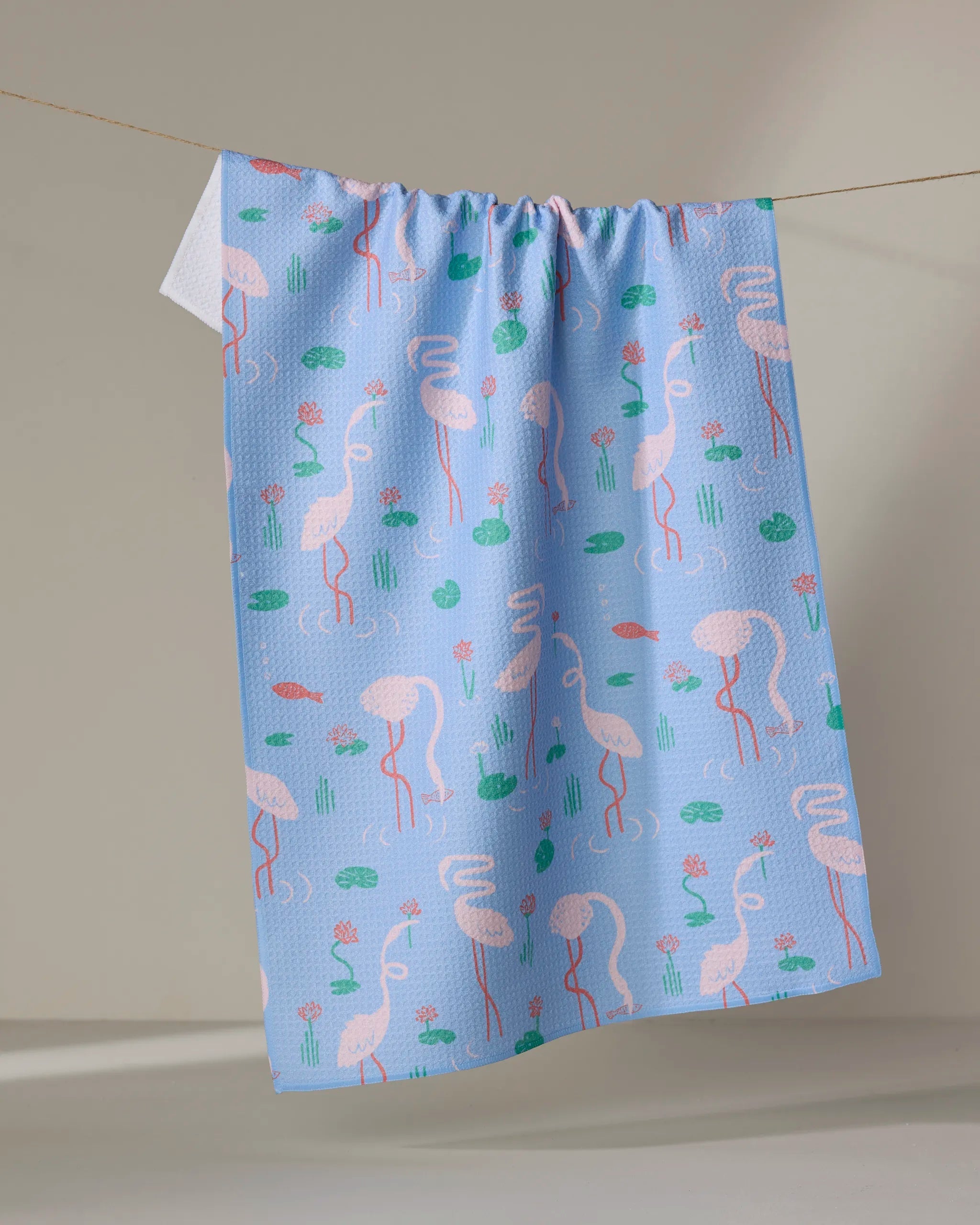 Tea Towel - Flirty Flamingo
