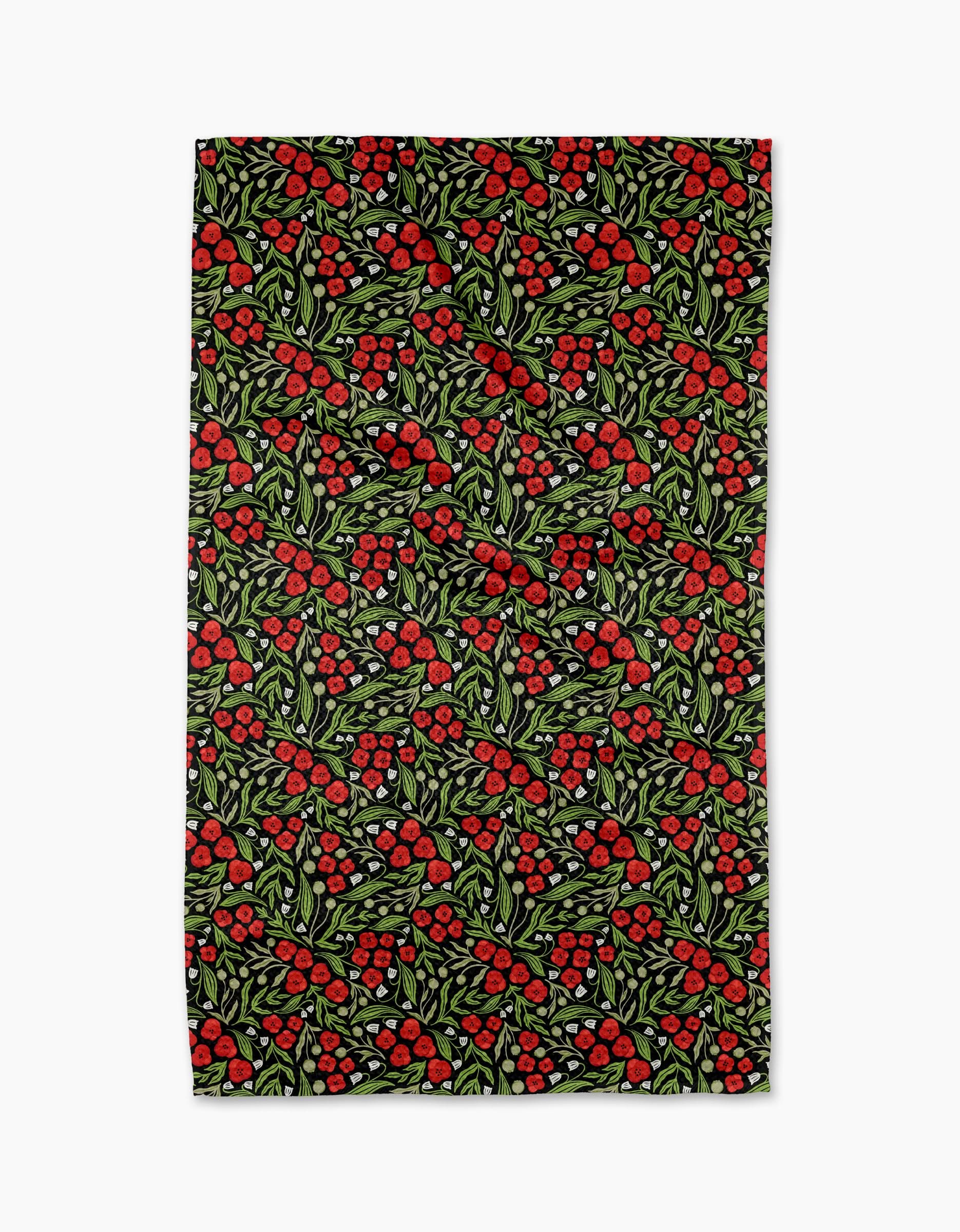 TEA TOWEL - FLOWING POPPIES
