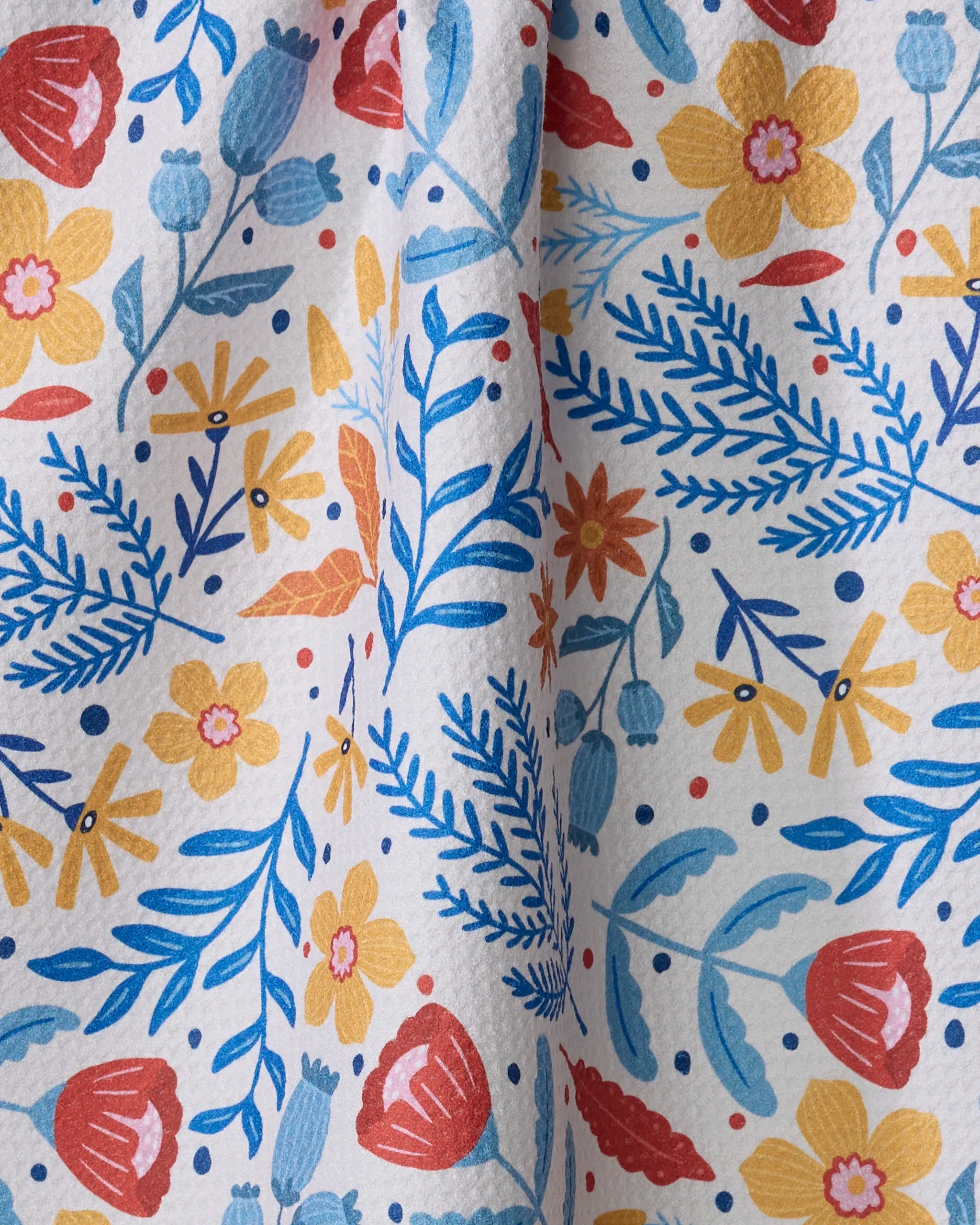 FOLK FLORA TEA TOWEL