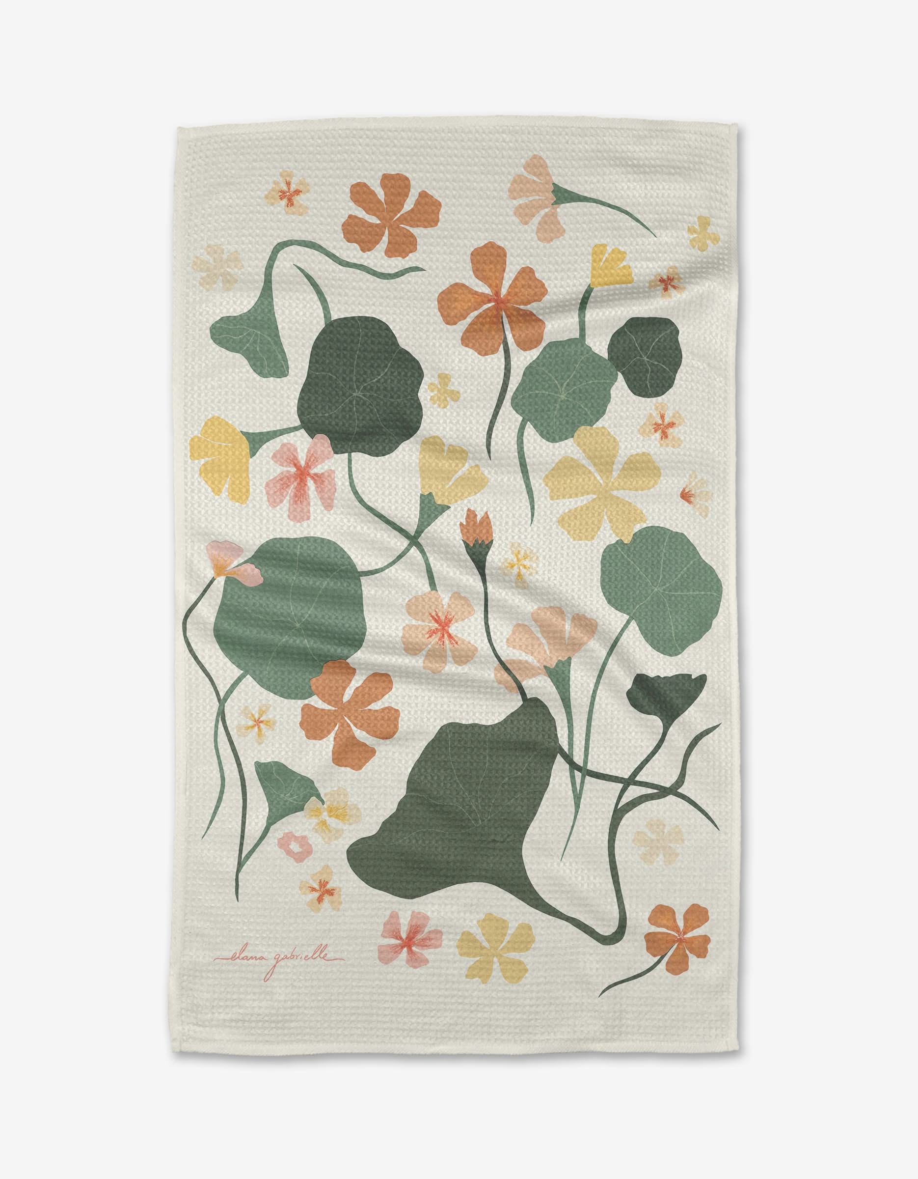 Tea Towel - Nasturtium Garden