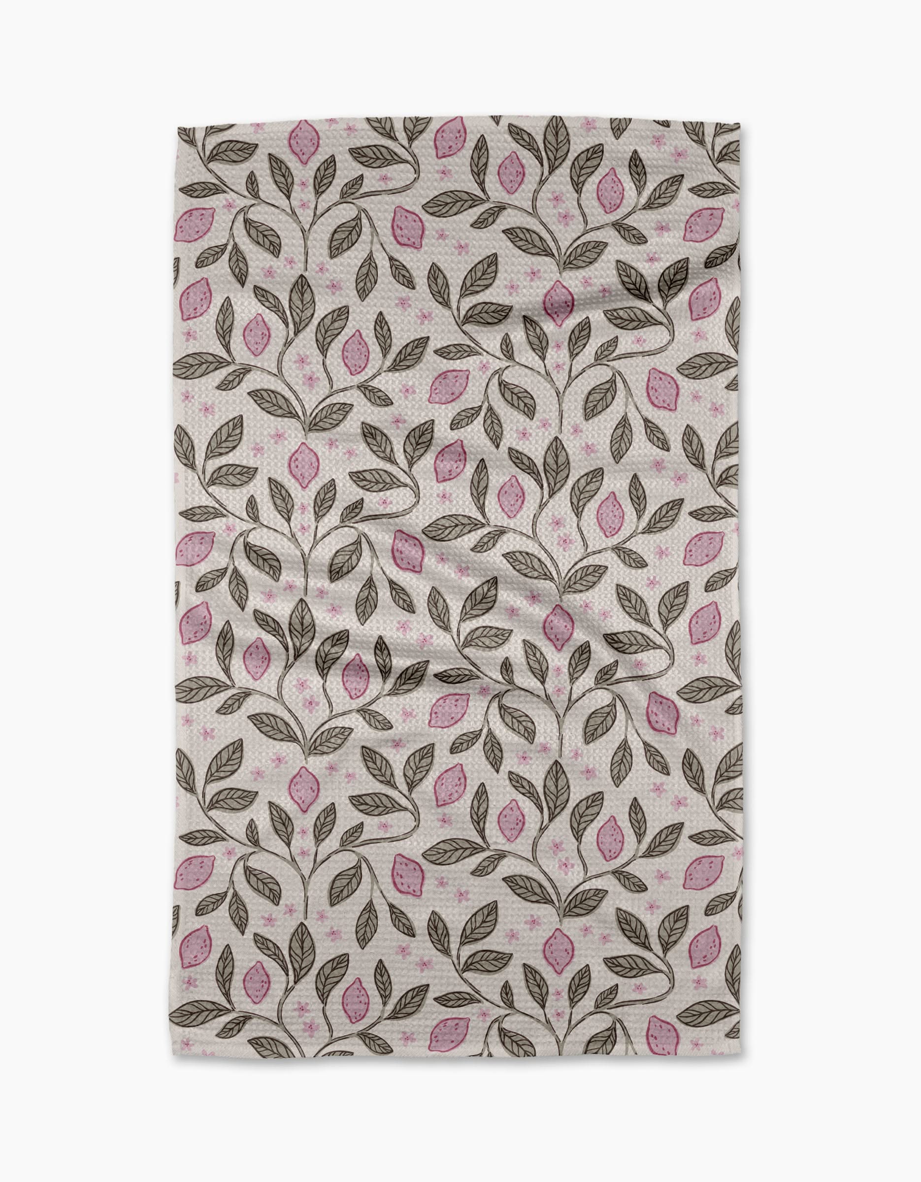 TEA TOWEL - PINK SUMMER LEMONS