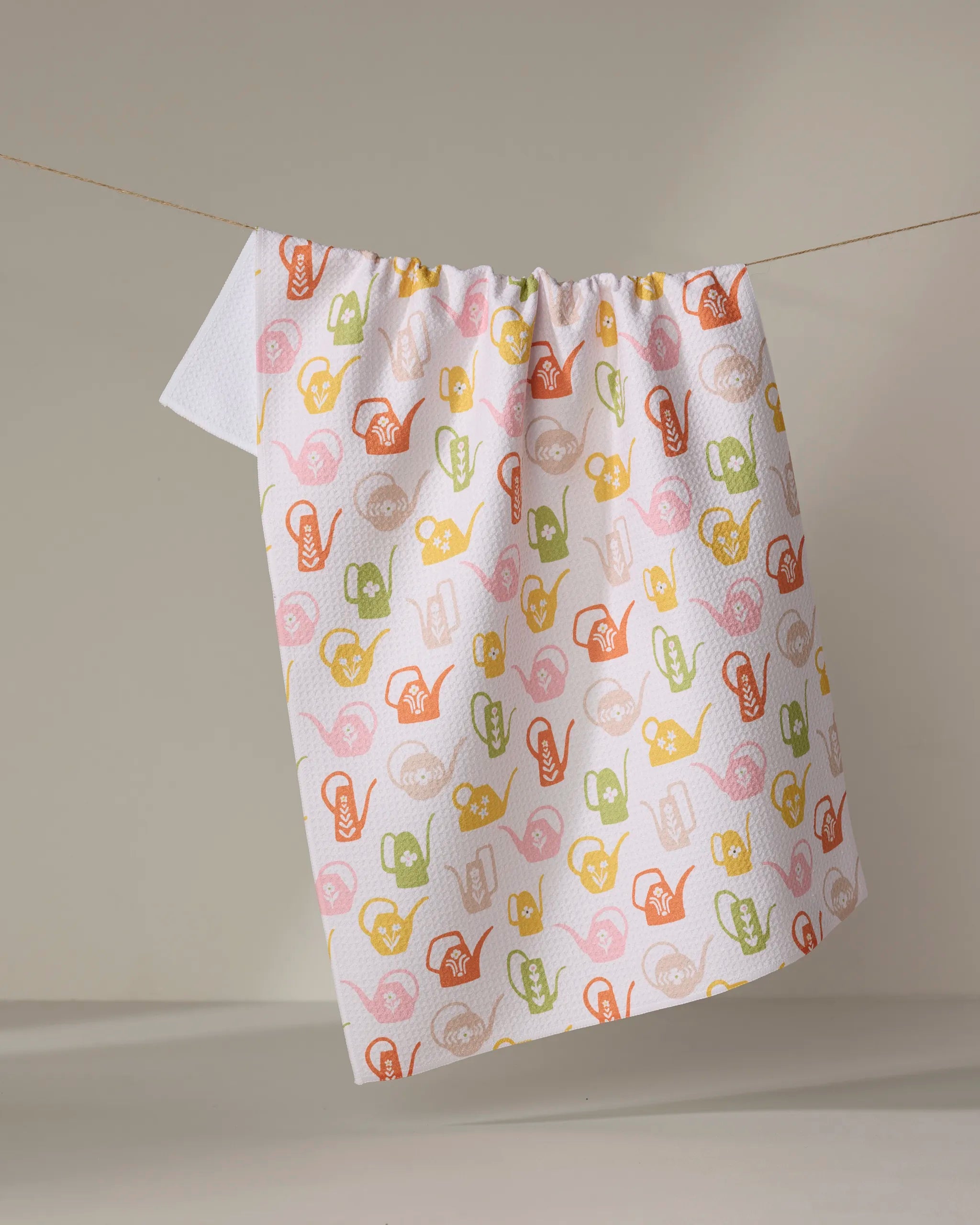 Tea Towel - Retro Watering Cans