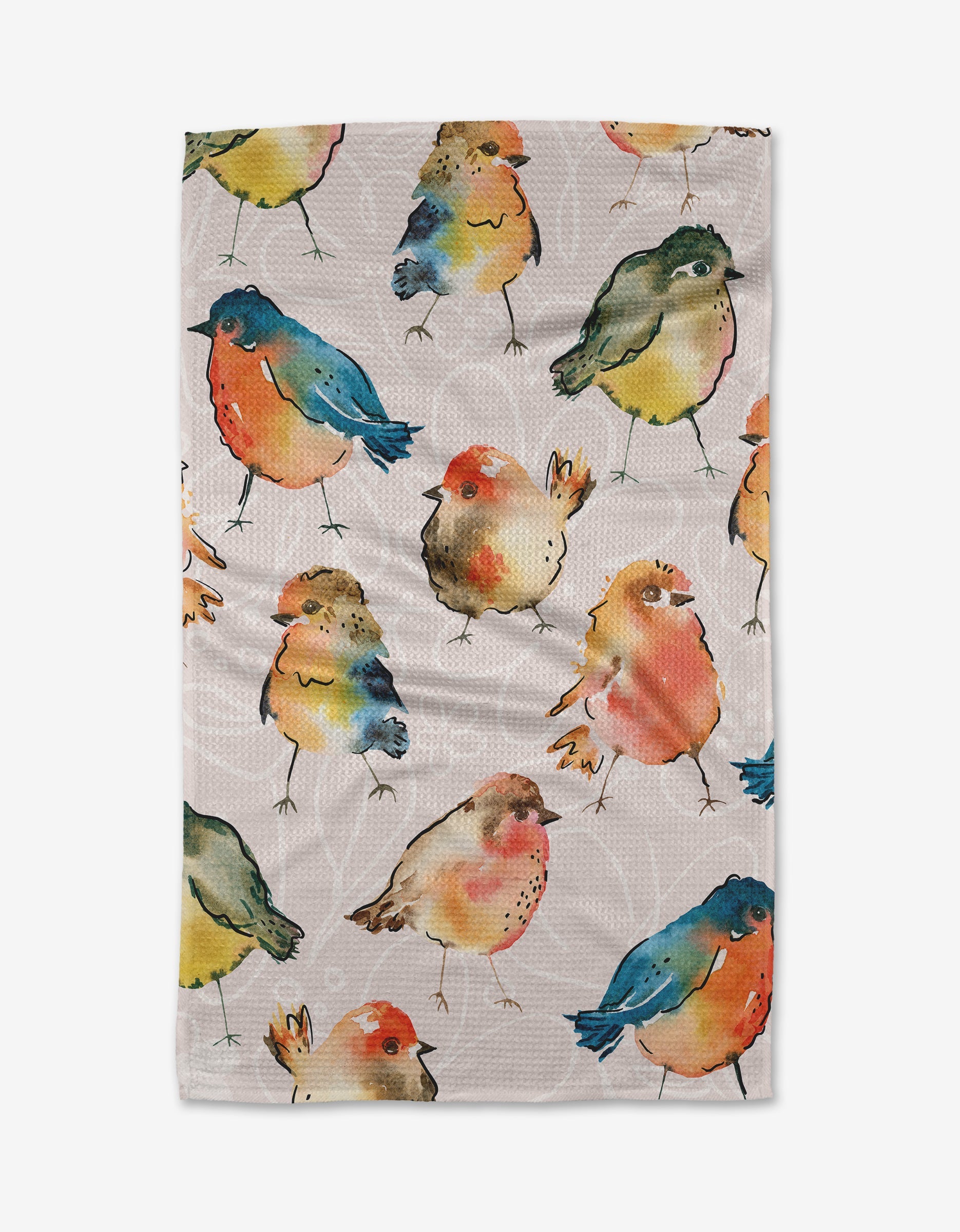 GEOMETRY TEA TOWEL-TWEET TWEET