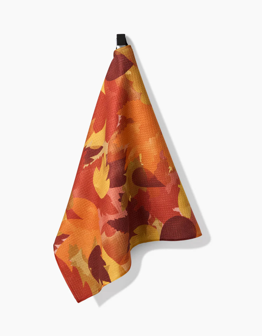 Tea Towel - Watercolor Fallen Leaves