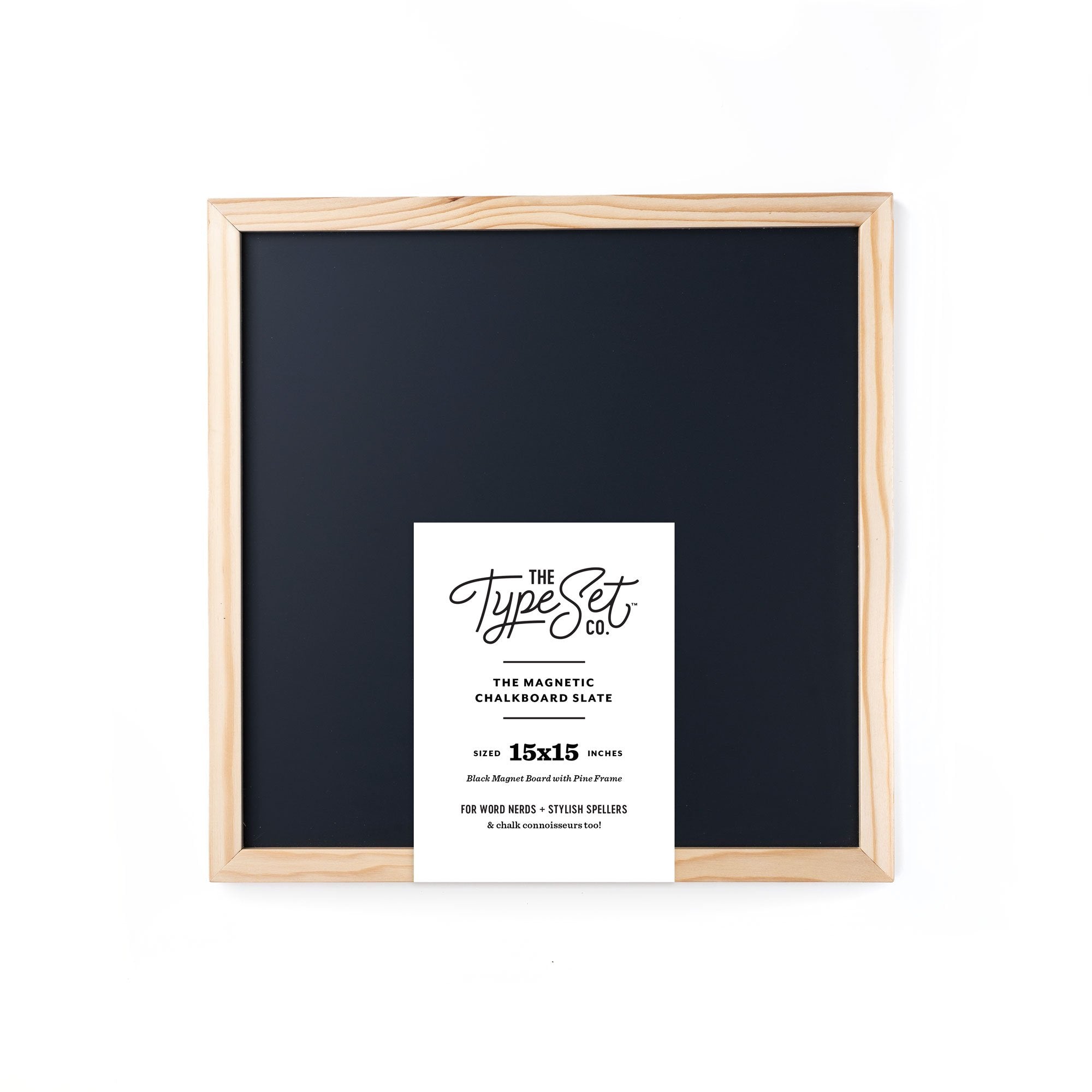 15X15 Magnetic Letter Chalk Board - Black