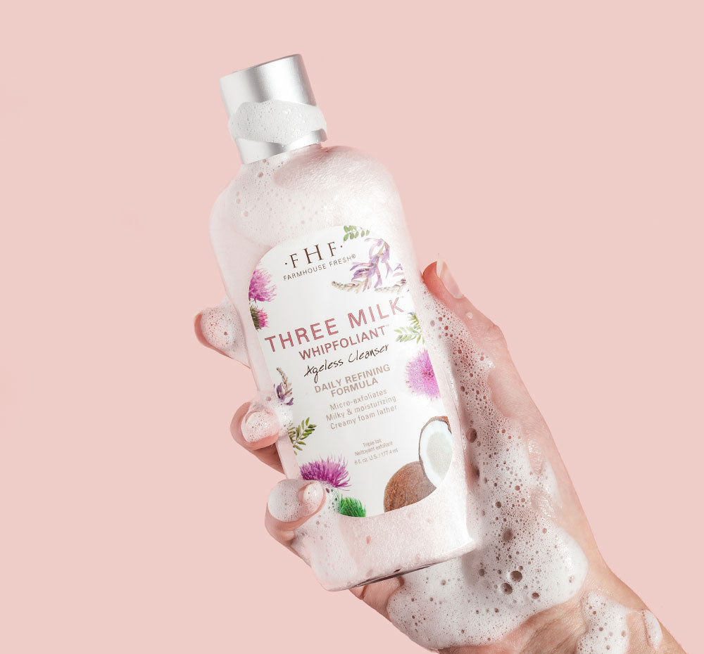 Three Milk Whipfoliant Ageless Cleanser 6 oz
