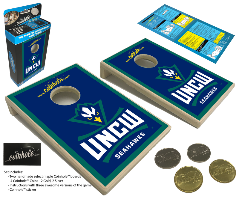 University of North Carolina Wilmington Blue Coinhole Game Set