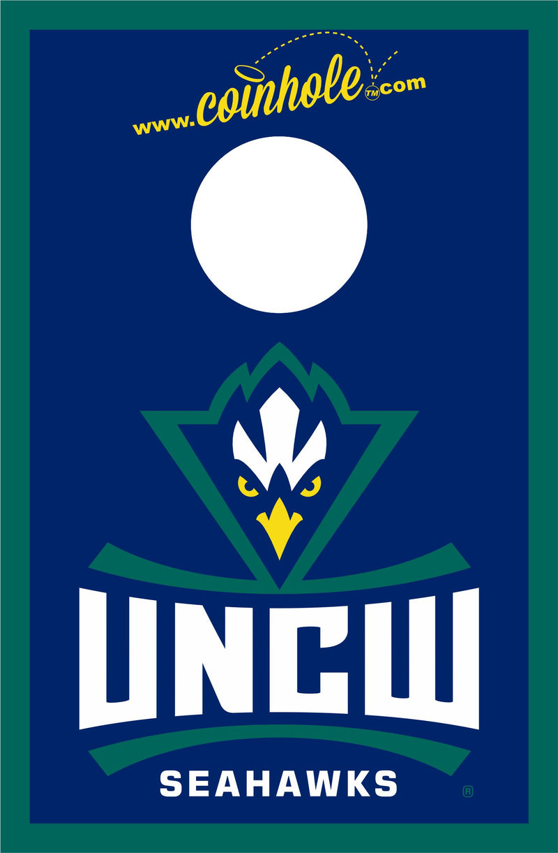 University of North Carolina Wilmington Blue Coinhole Game Set