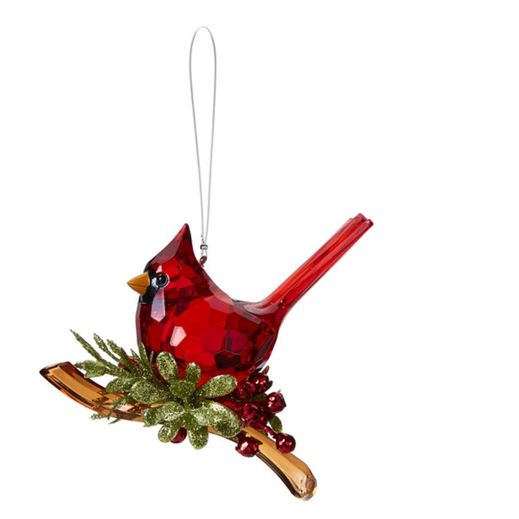 4.75" Classic Cardinal Ornament, Acrylic