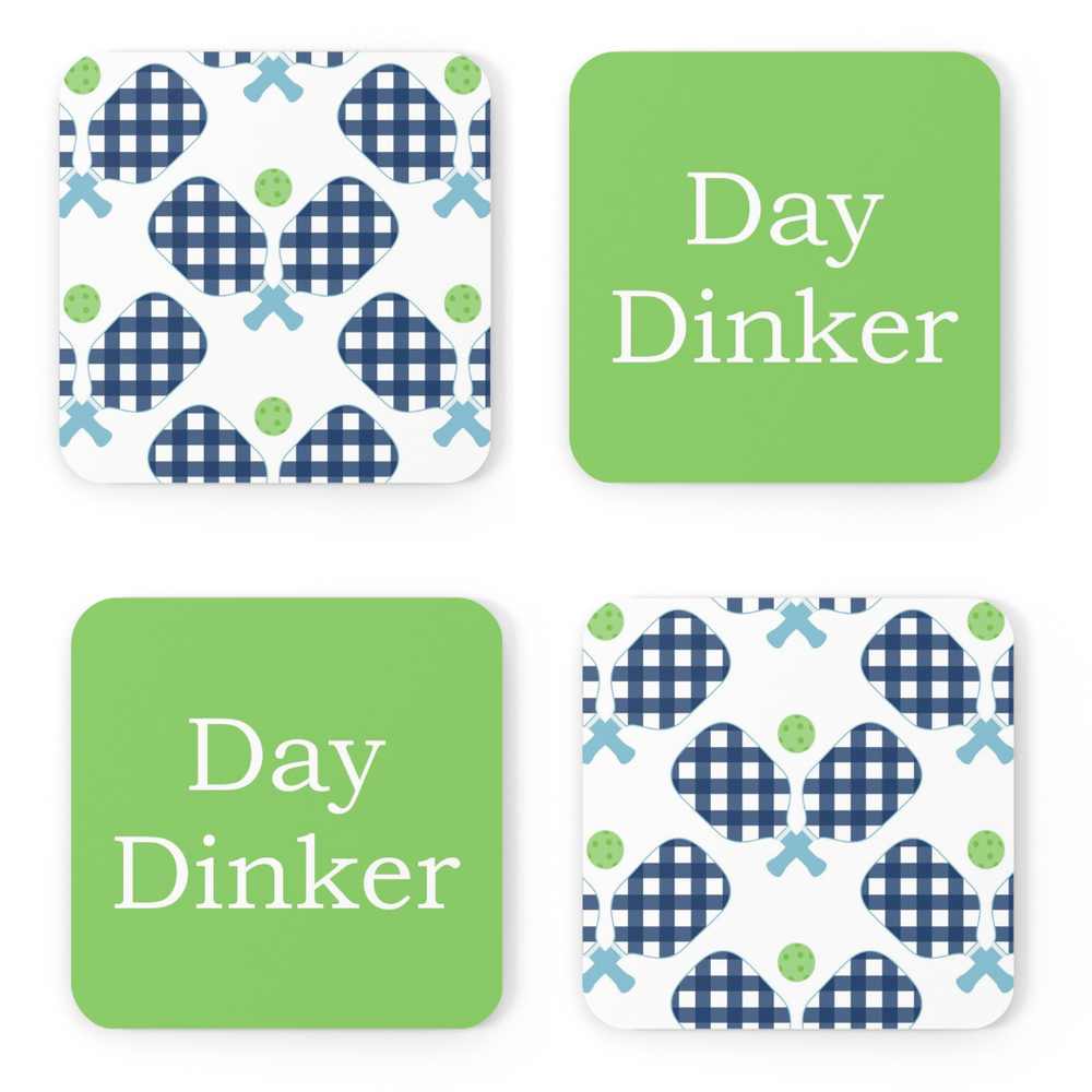 Pickleball Navy Coaster (set of 4)