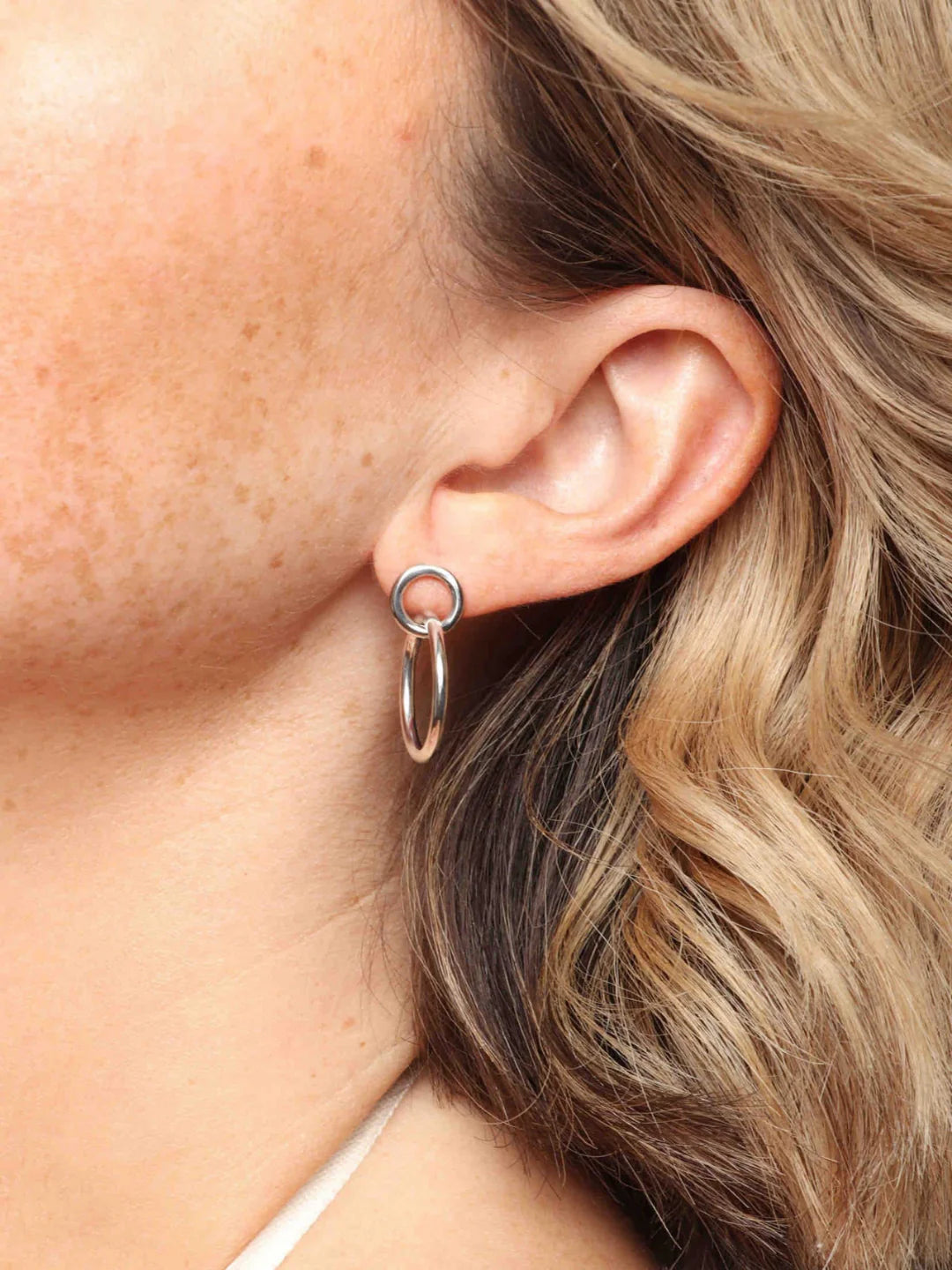 Ven Hoops 1" - Silver