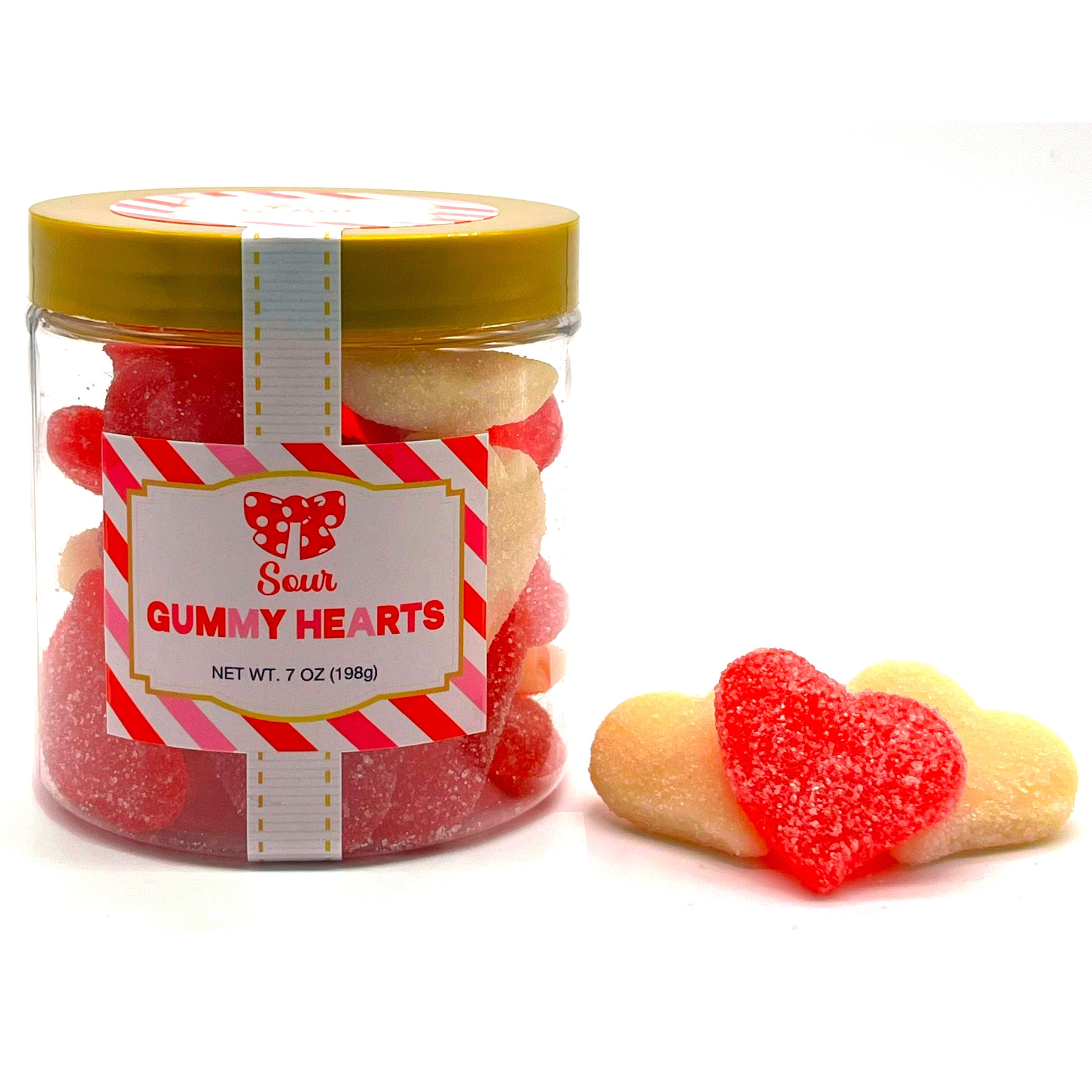 VALENTINE CANDY-SOUR GUMMY HEARTS