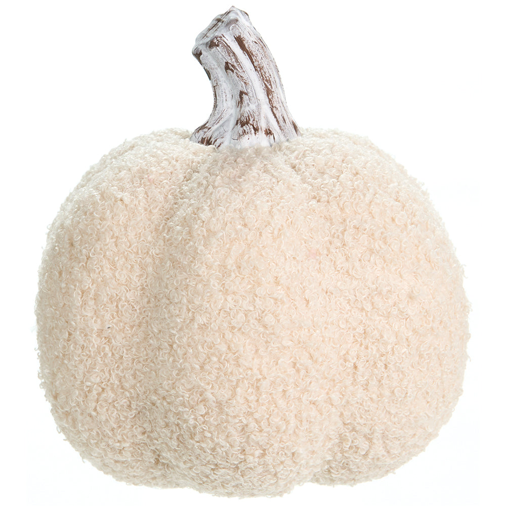 7" x 6.25" Fur Pumpkin Beige