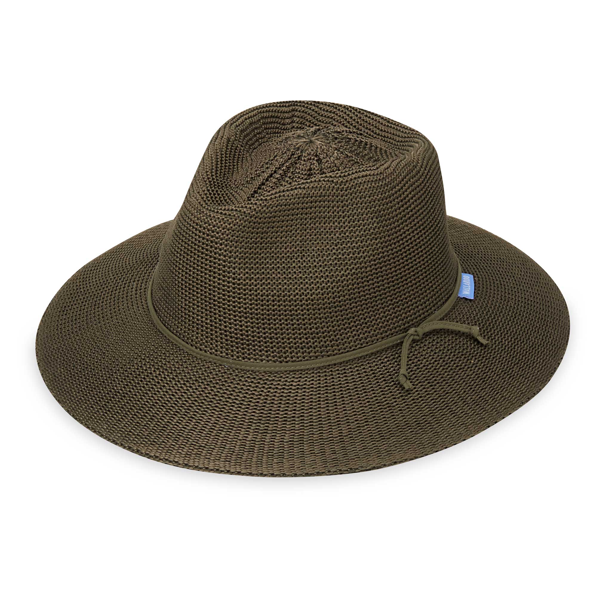Victoria Fedora - Olive - Poly Straw