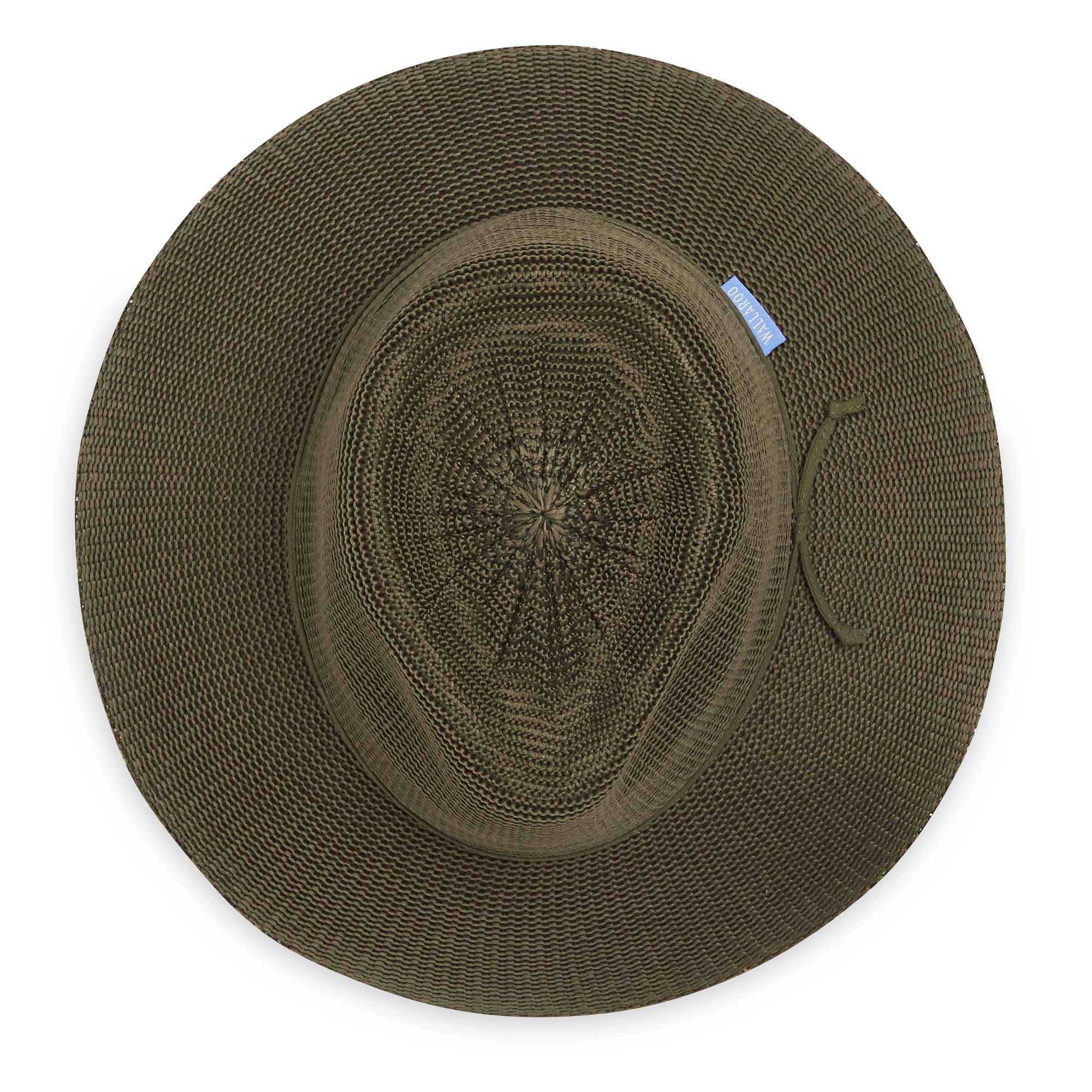 Victoria Fedora - Olive - Poly Straw