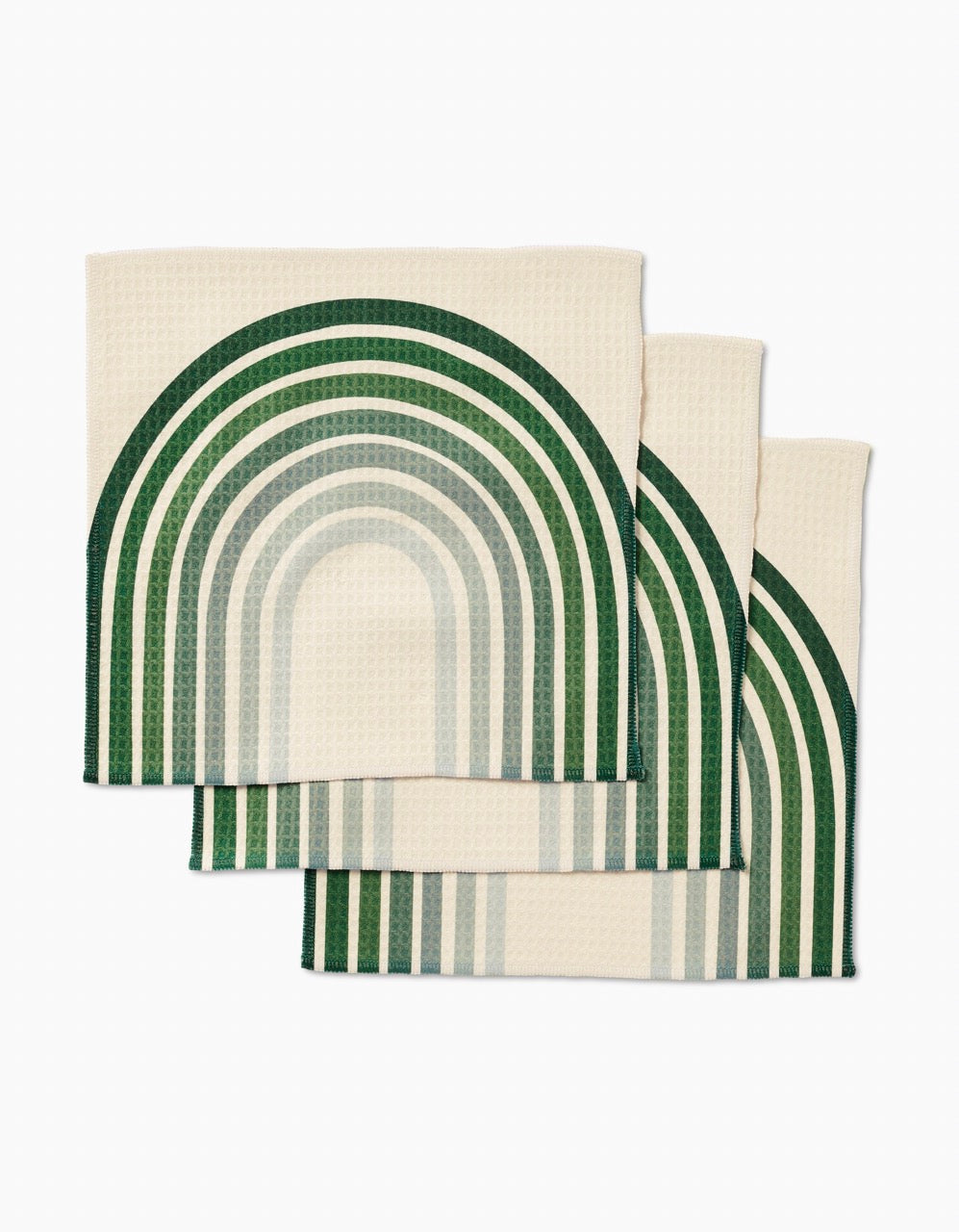 OLIVE ARCHES SET OF 3 LUX WASHCLOTHS