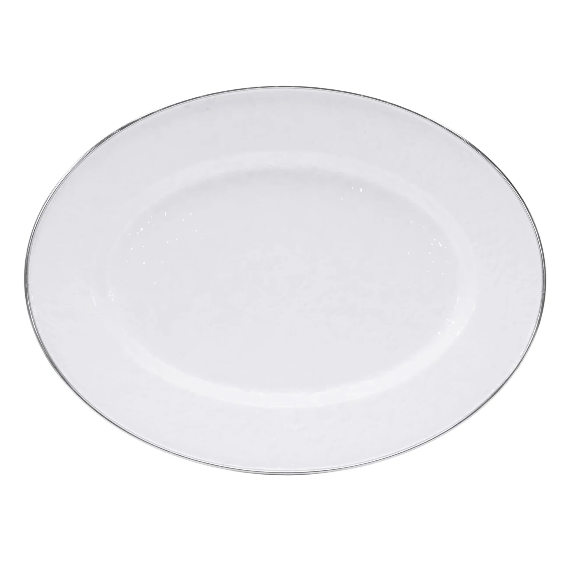 Solid White Oval Platter