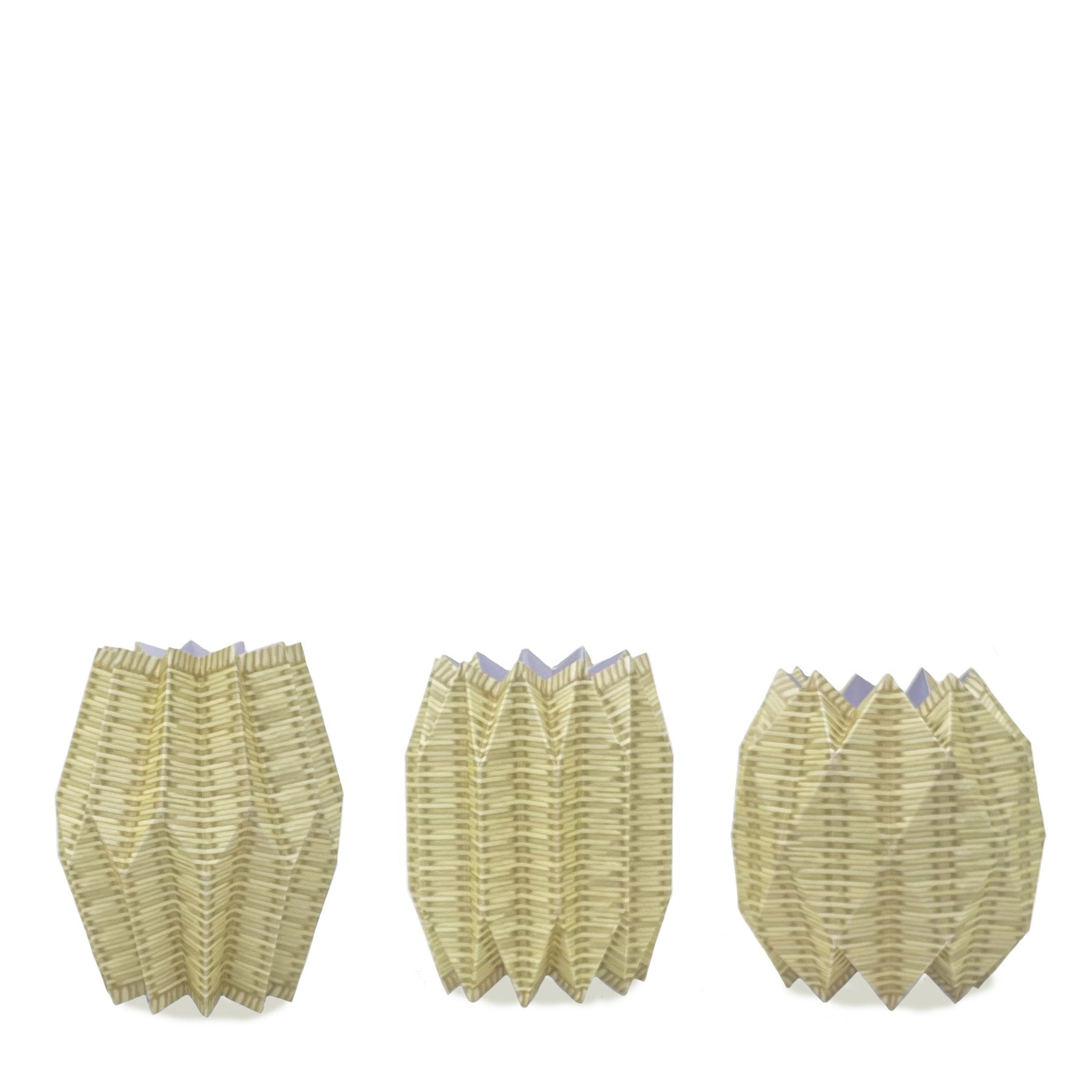Wicker Paper Vase Wrap (set of 3)
