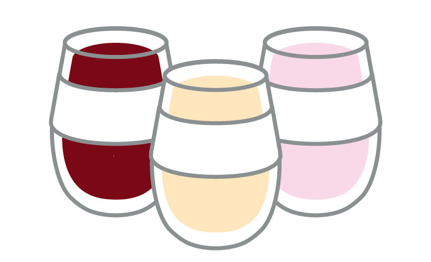 Wine Freeze Cooling Cup in Black Swirl