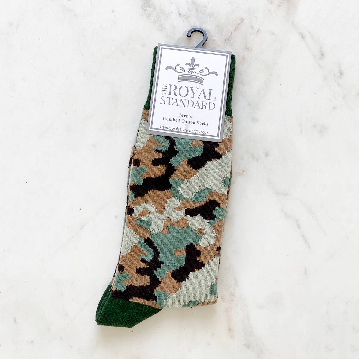 Men's Camo Socks Taupe/Green/Tan