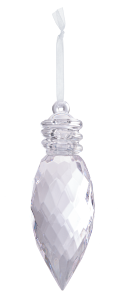 4" Holiday Light Bulb Ornament, Acrylic
