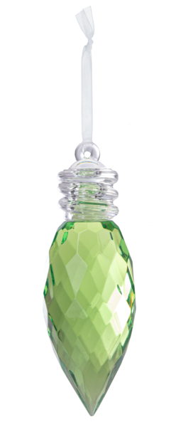4" Holiday Light Bulb Ornament, Acrylic
