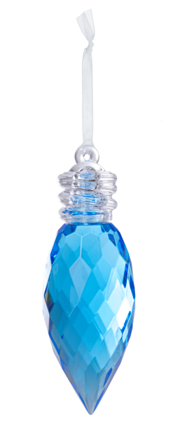 4" Holiday Light Bulb Ornament, Acrylic