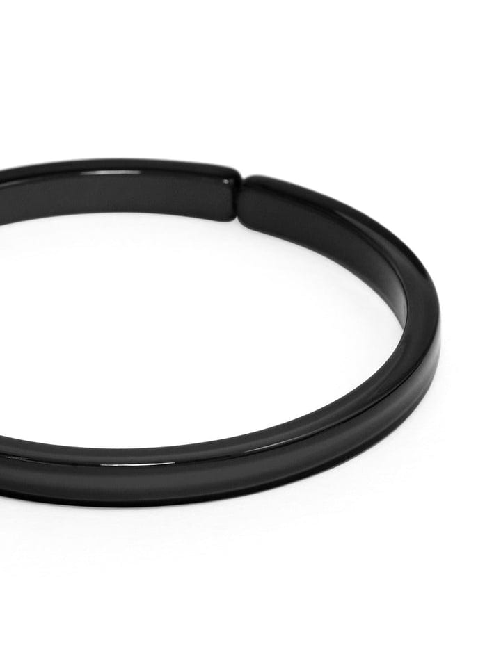 SKINNY RESIN BANGLE-BLACK