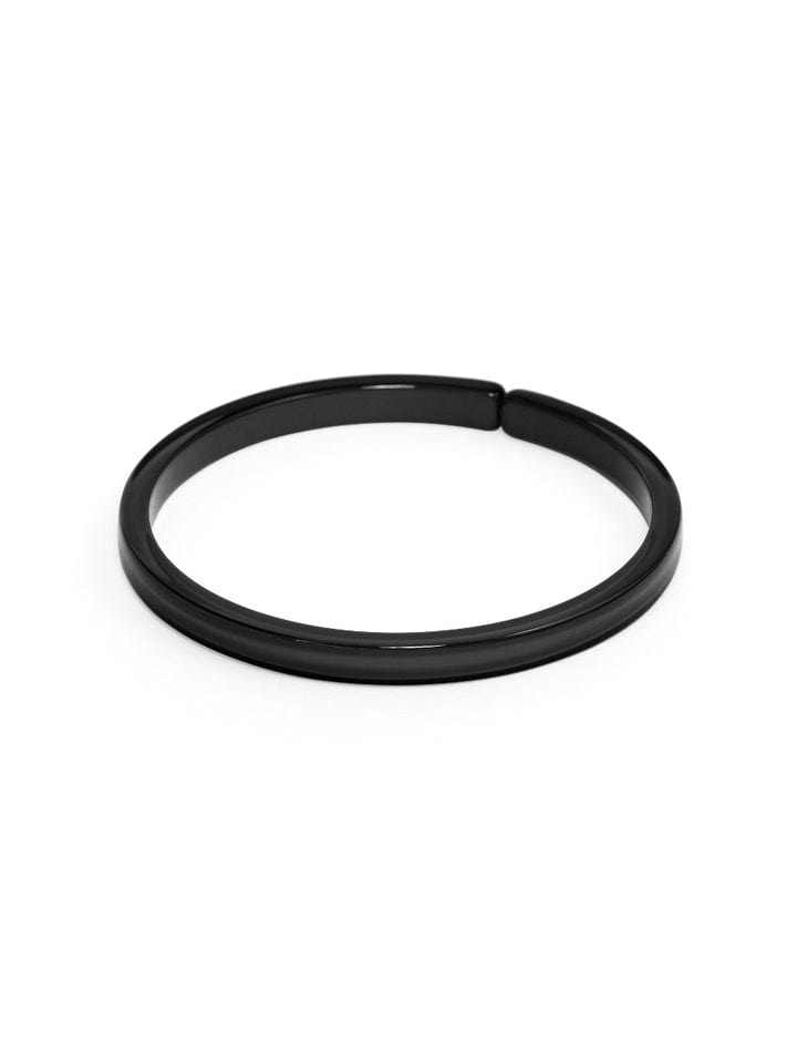 SKINNY RESIN BANGLE-BLACK