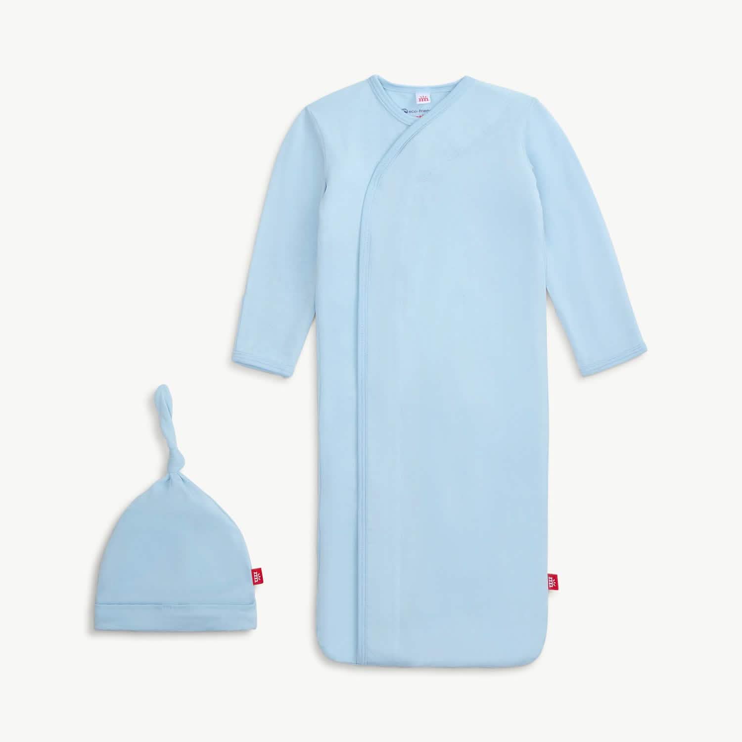 LULLABY SKY BLUE MODAL GOWN & HAT NB-3MOS