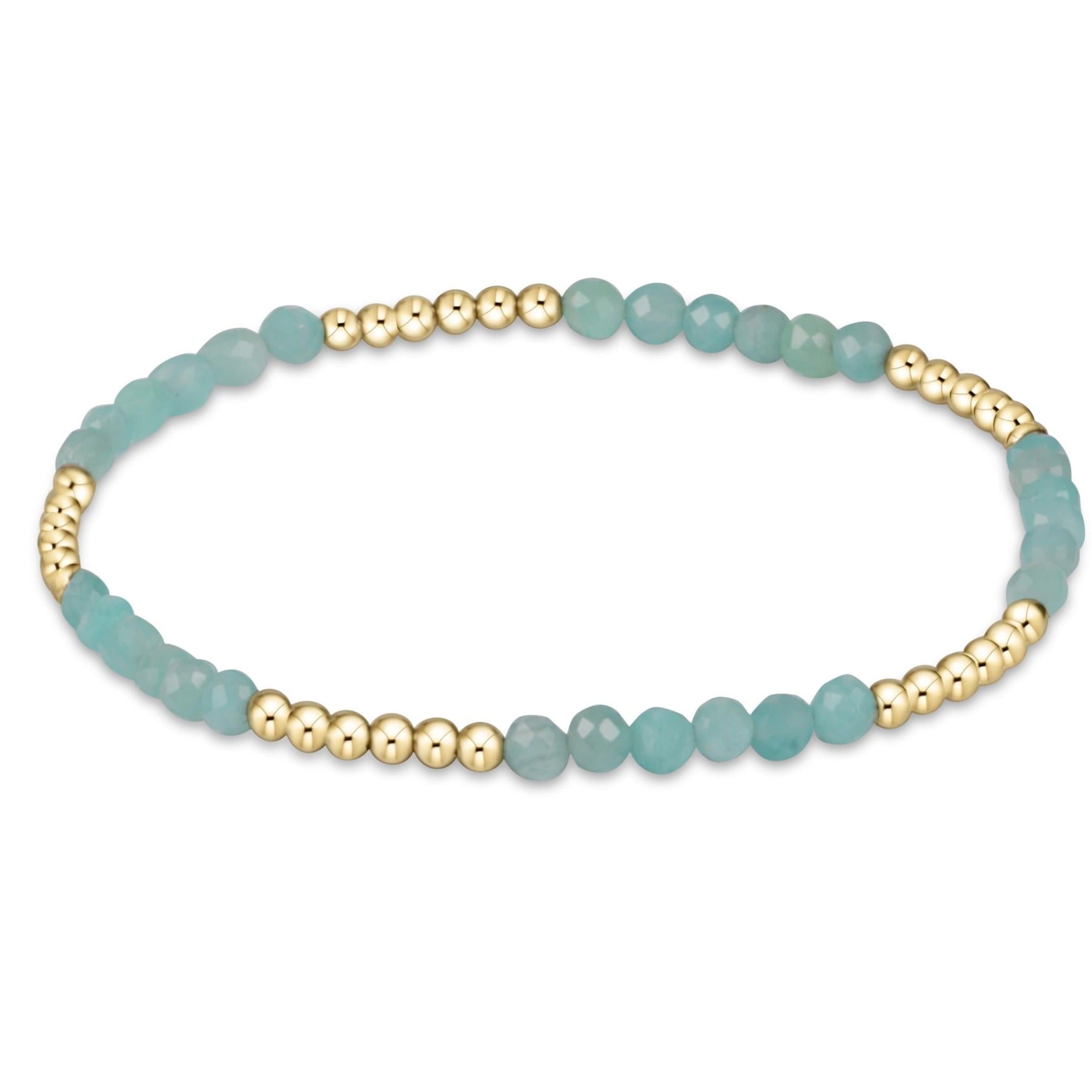 BLISSFUL 2.5MM BEAD BRACELET AMAZONITE