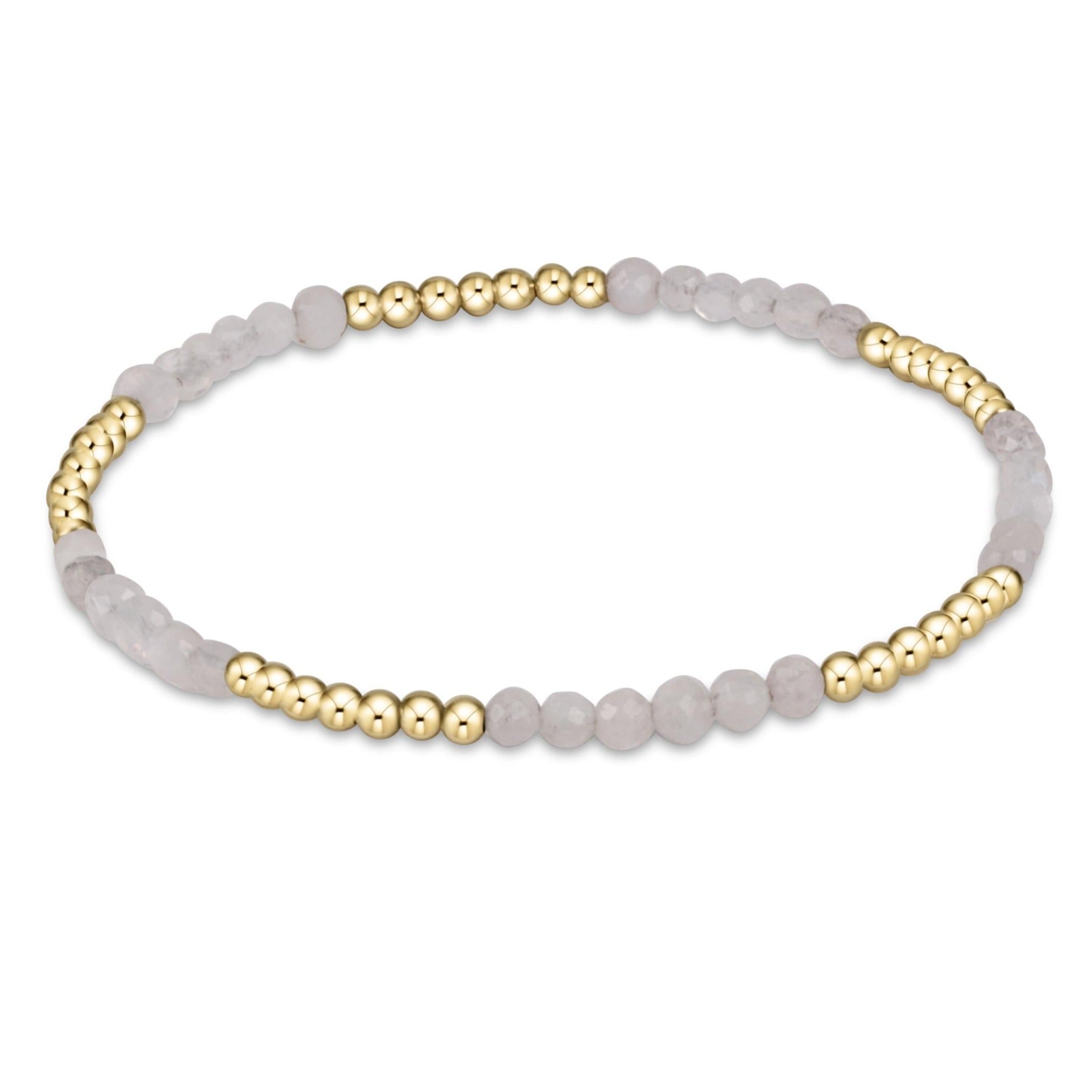 BLISSFUL 2.5MM BEAD BRACELET MOONSTONE