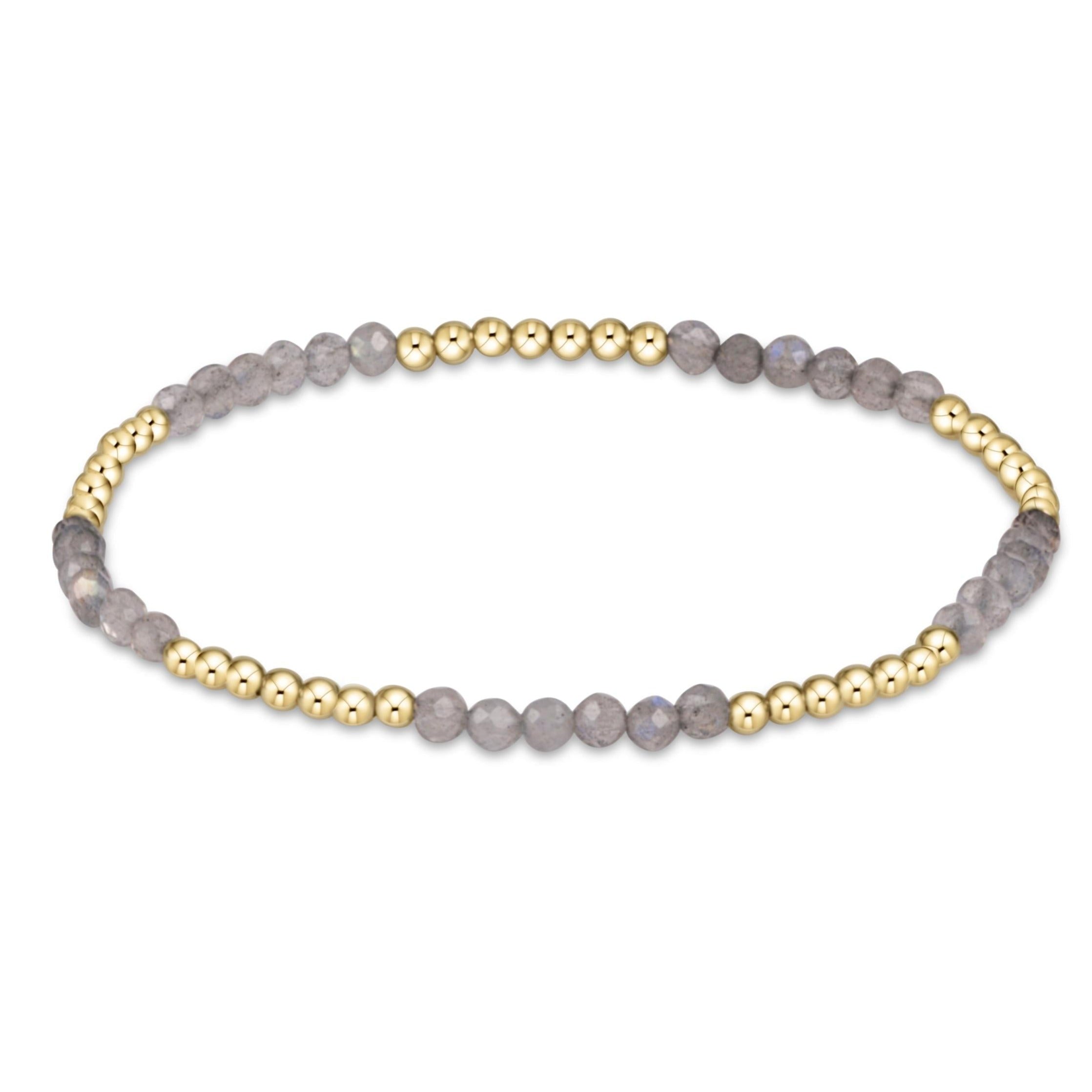 BLISSFUL 2.5MM BEAD BRACELET LABRADORITE